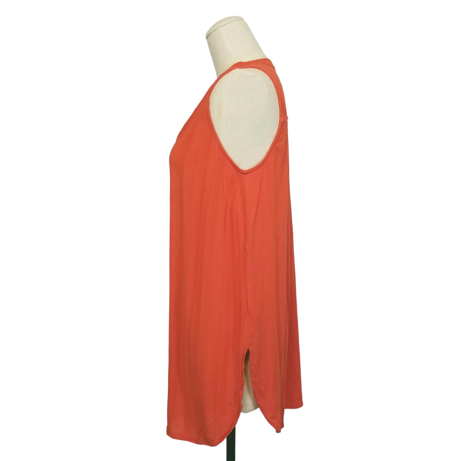 Anthropologie Anthropologie Maeve Colonsay Tank Top Blouse Orange Medium Size M / US 6-8 / IT 42-44 - 3 Thumbnail