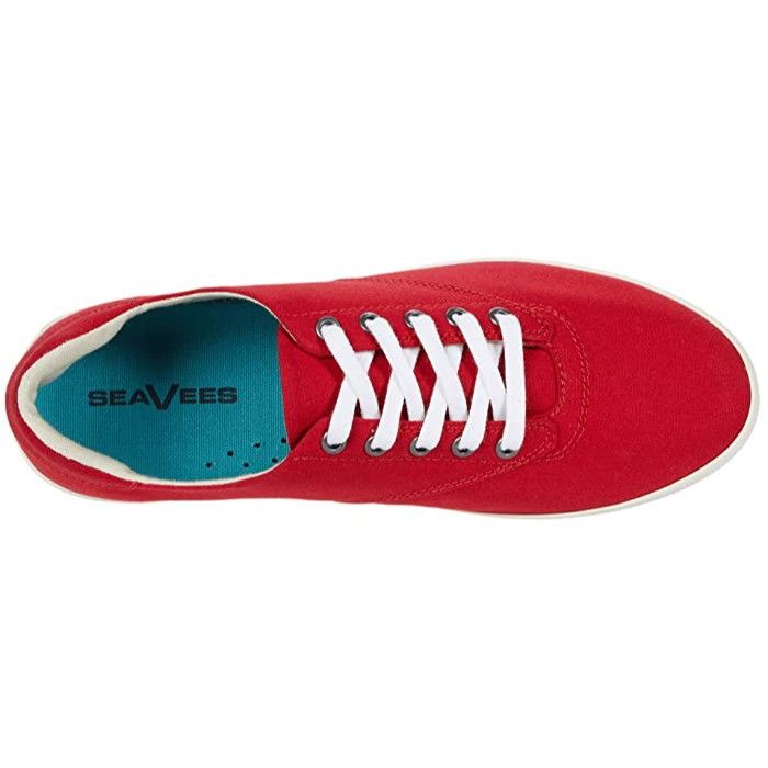 SeaVees SeeVees Women’s Palm Ave Plimsoll Sneakers, Cherry, Sz.9 Size US 9 / IT 39 - 3 Thumbnail