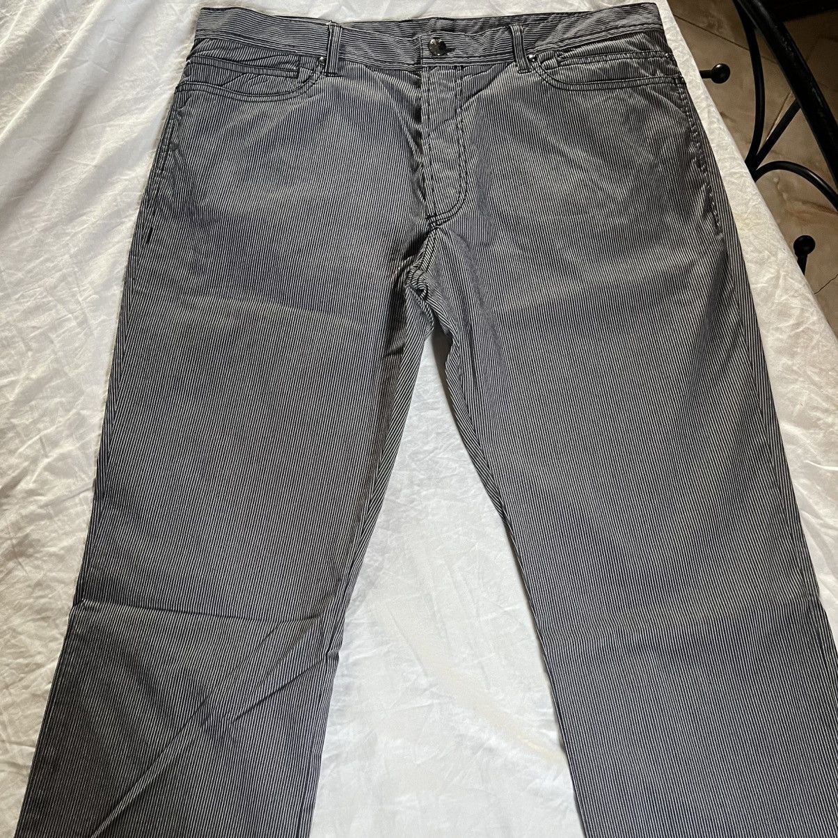 Versace Versace Black Casual Stripped Pants Size US 36 / EU 52 - 1 Thumbnail