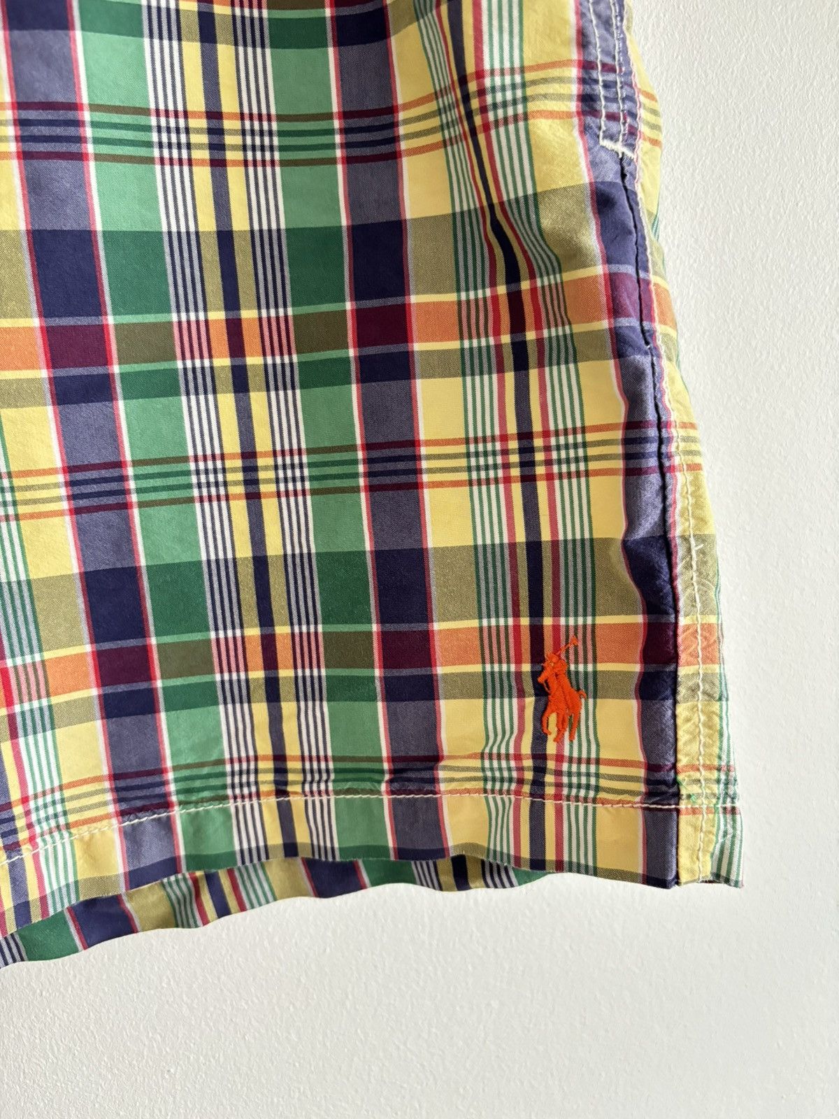 Polo Ralph Lauren × Vintage Vintage Checkered Swim Shorts Ralph Lauren Size US 34 / EU 50 - 2 Thumbnail