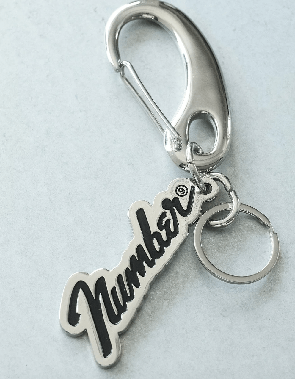 Number (N)ine Number nine LOGO PLATE KEY RIng Size ONE SIZE - 1 Preview