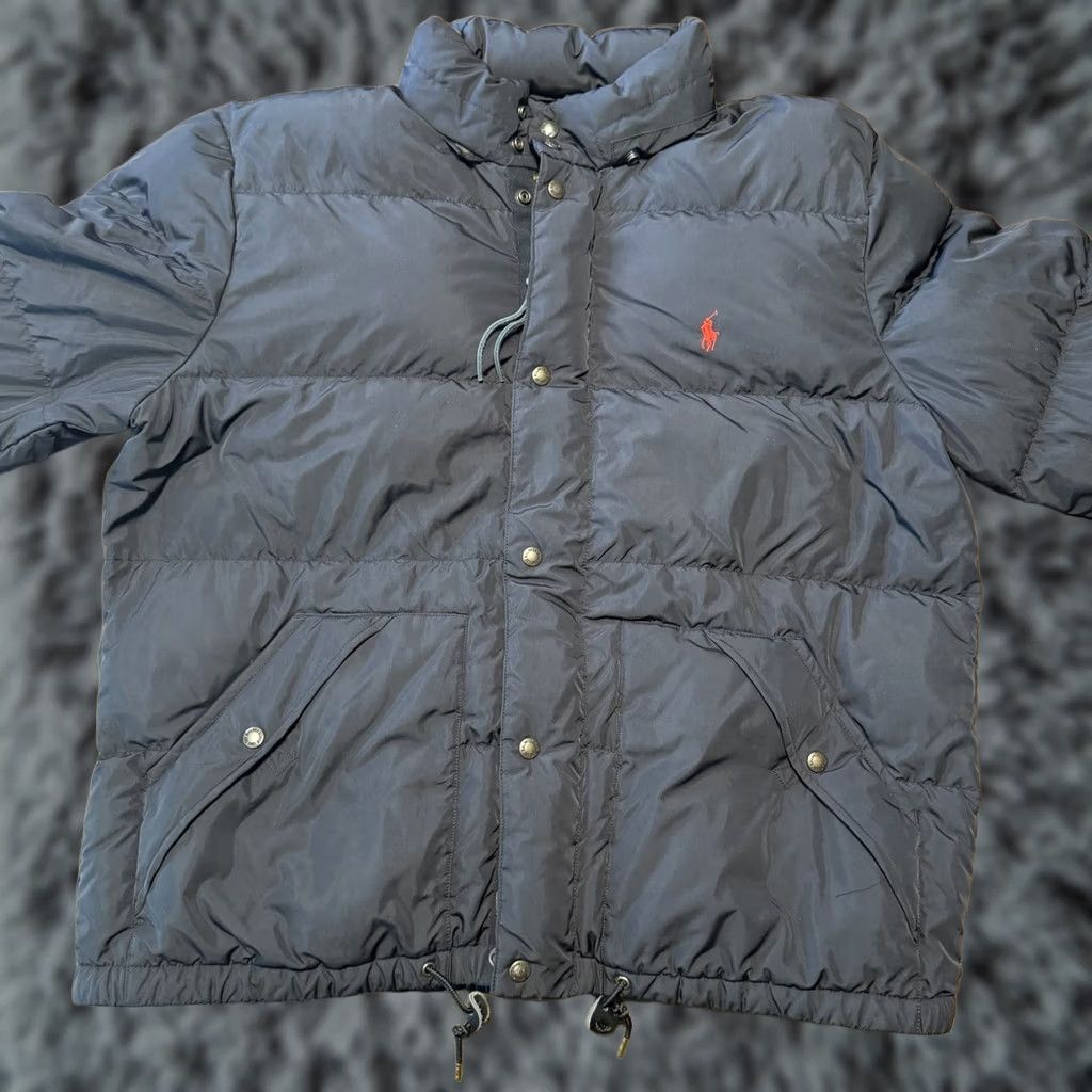 Polo Ralph Lauren Polo Ralph Lauren Feather Down Black Puffer Jacket XL Full Zip Ski Winter Unisex Adults Regular Fit 90s Down Insulation Size US XL / EU 56 / 4 - 1 Thumbnail