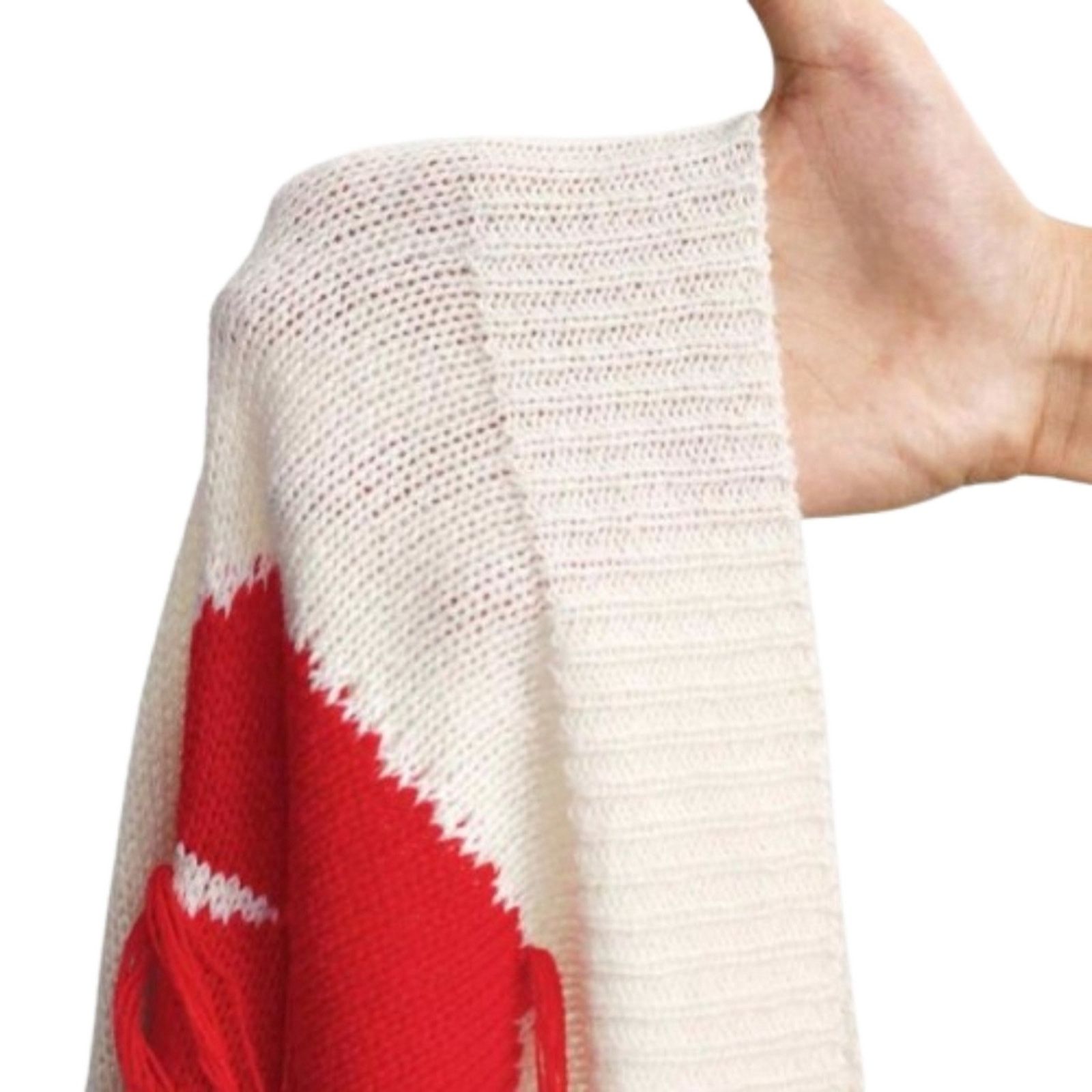 Shein BLEEDING HEARTS ♡ MEDIUM GAUGE KNIT ♡ SWEATER 5x ♡ NWT Size 4XL / US 24-26 - 7 Thumbnail