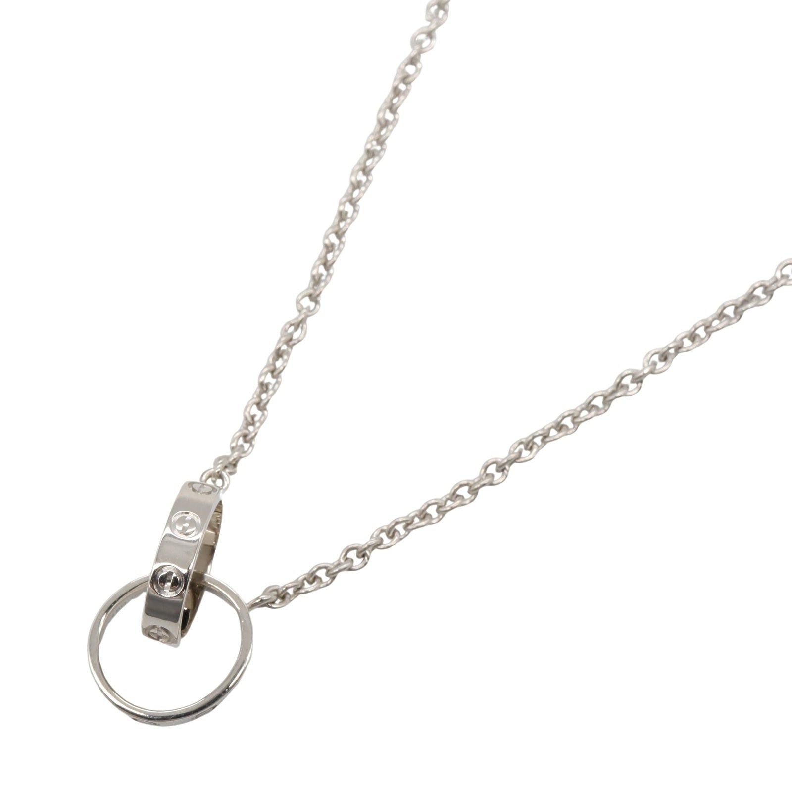 Cartier Cartier Baby Love Necklace K18Wg (White Gold) Silver Size ONE SIZE - 1 Thumbnail
