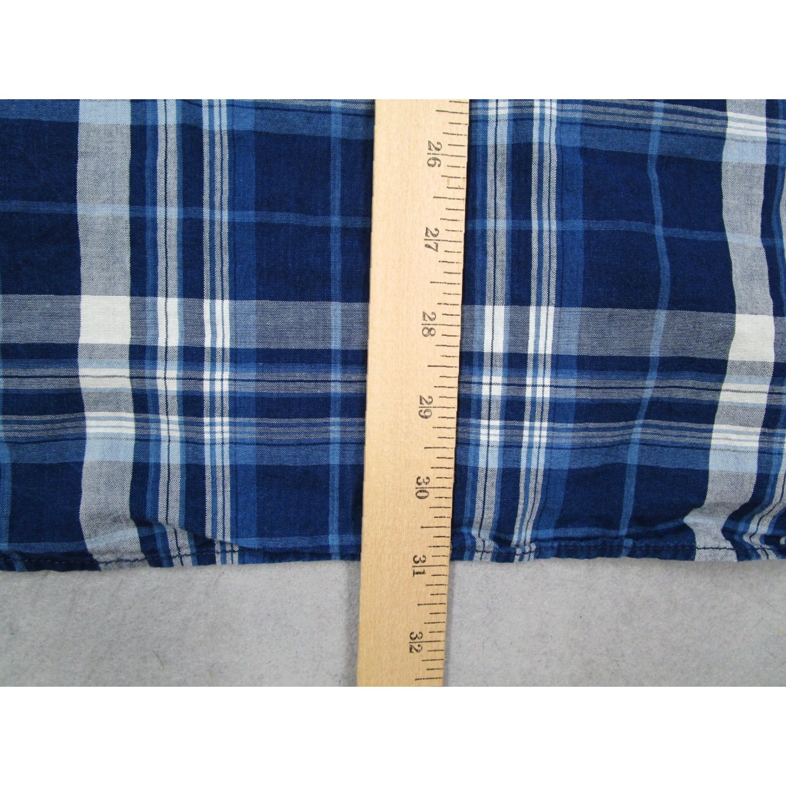 Lucky Brand VINTAGE Not Applicable Lucky Brand Men’s Blue Plaid Cotton Button-Up Shirt XL Casual Western Denim Size US XL / EU 56 / 4 - 7 Thumbnail
