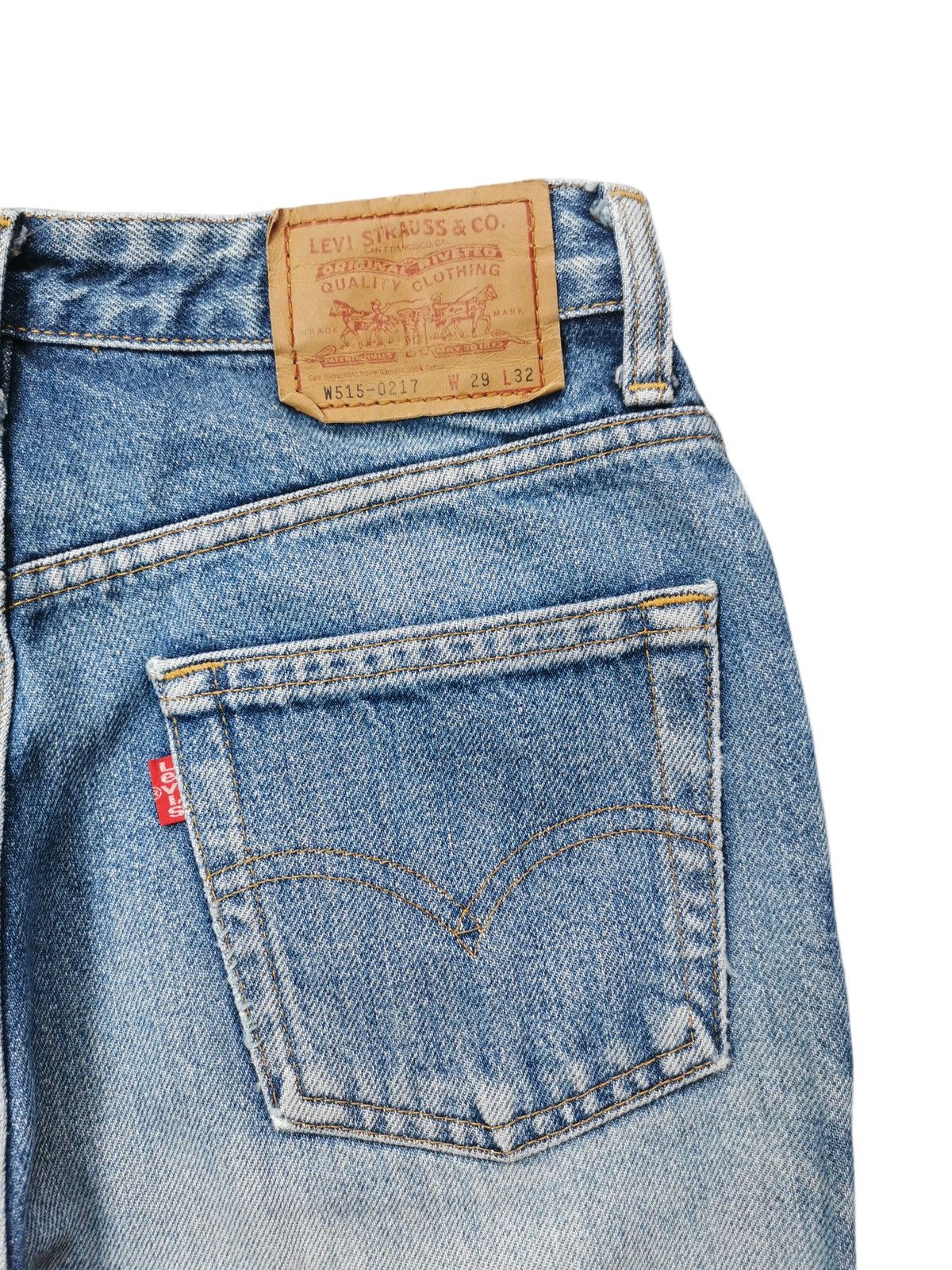 Levi's Vintage Levis Jeans 515 Distressed Faded Blue Denim Size 25" / US 0 / IT 36 - 4 Thumbnail