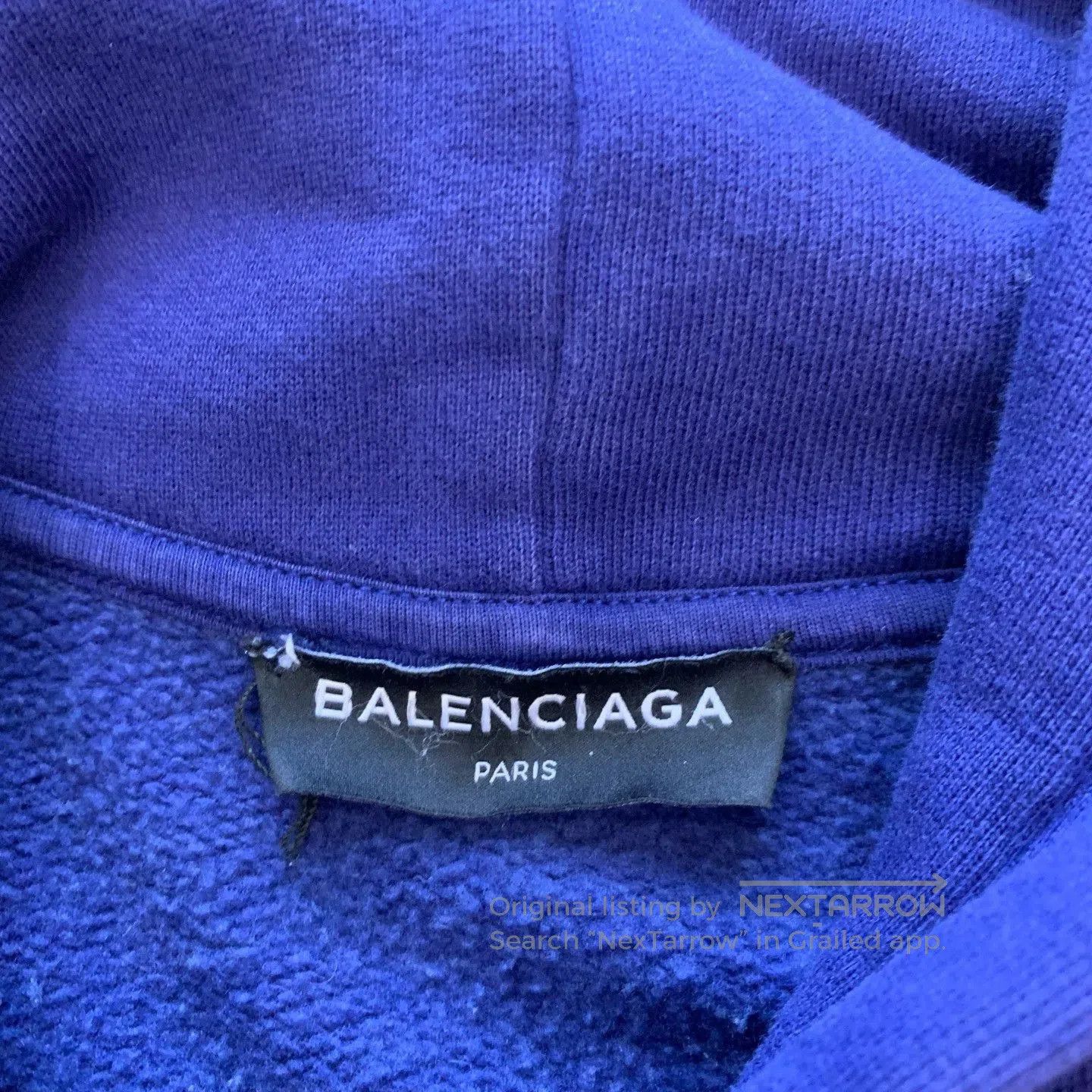 Balenciaga Balenciaga Blue Coke Hoodie Sweatshirt. Size US M / EU 48-50 / 2 - 6 Thumbnail