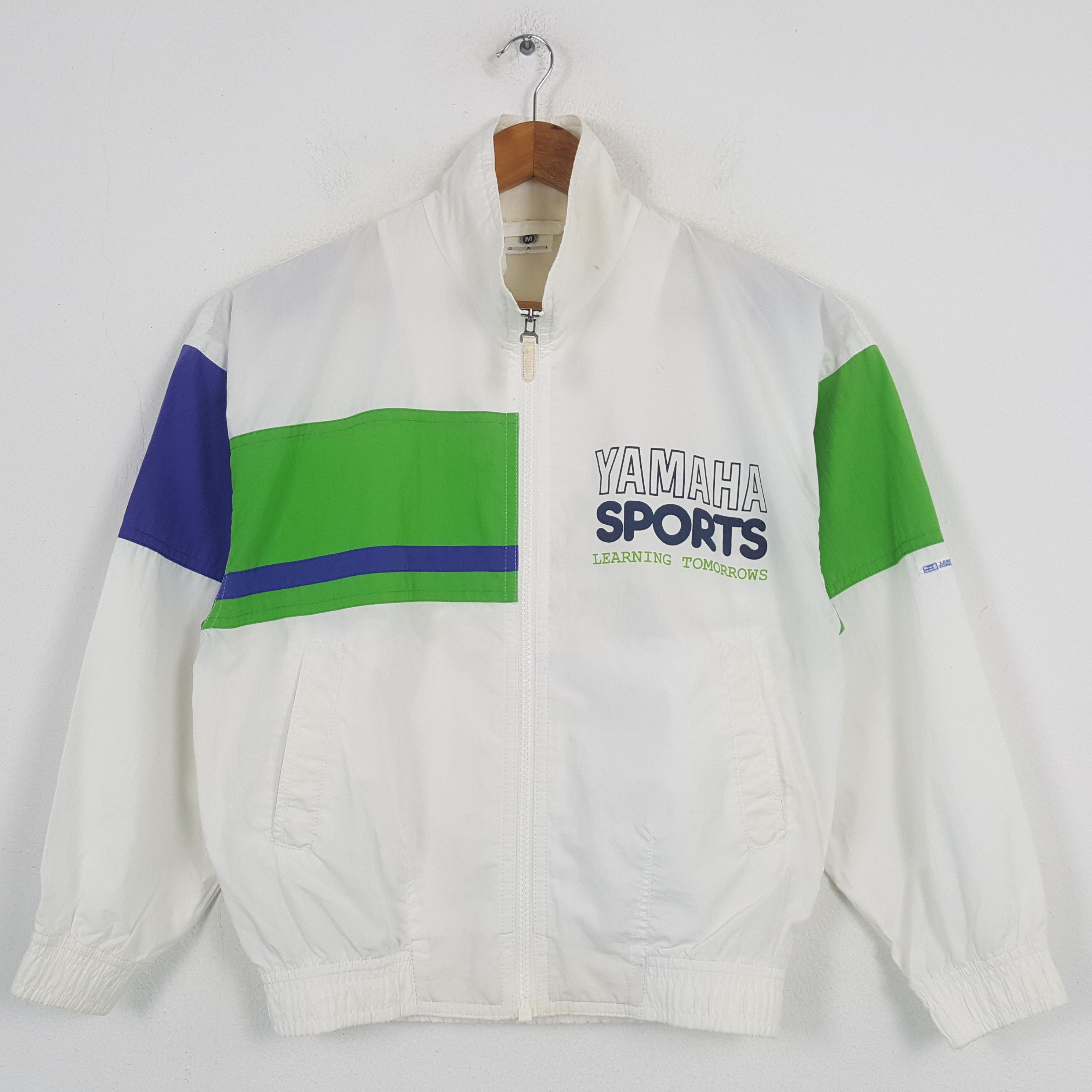 Vintage × Yamaha Vintage YAMAHA SPORTS Japan Racing Windbreaker Jacket C291N8 Size US M / EU 48-50 / 2 - 1 Thumbnail