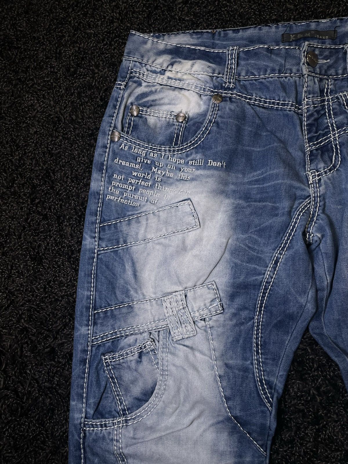 Rap Tees Kosmo Lupo Multipocket Jeans Avant Garde Rap Hip-Hop Y2K Size US 36 / EU 52 - 4 Thumbnail