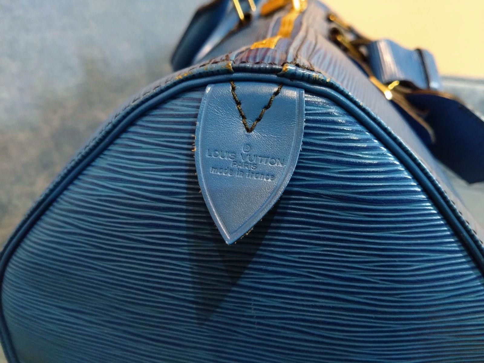 Louis Vuitton Louis Vuitton - Blue Epi Leather Keepall 50 Duffel Bag Size ONE SIZE - 4 Thumbnail