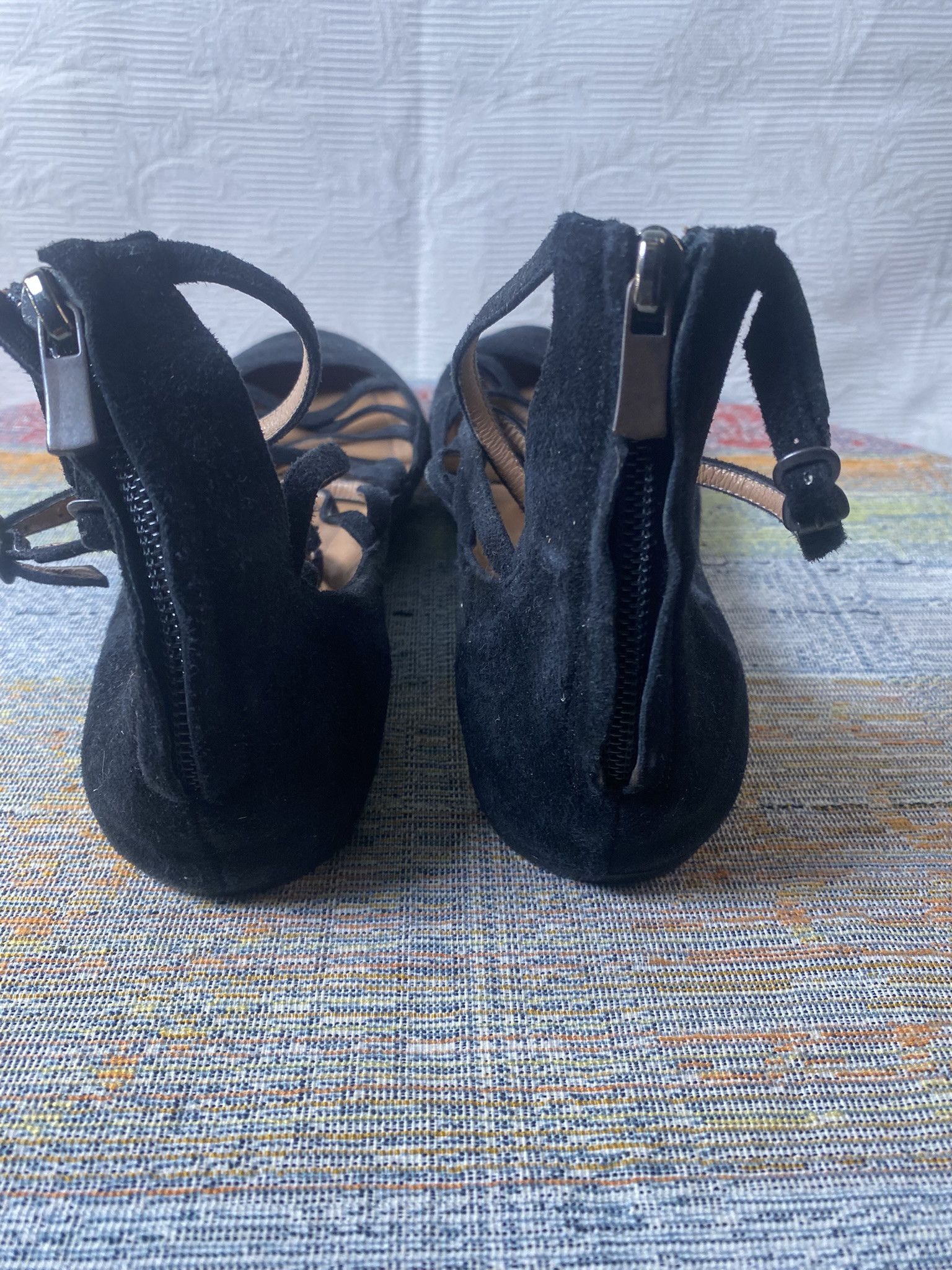 Other Sigerson Morrison Black Strappy Sandals US 9 EU 39.5-40 Size US 9 / IT 39 - 2 Thumbnail