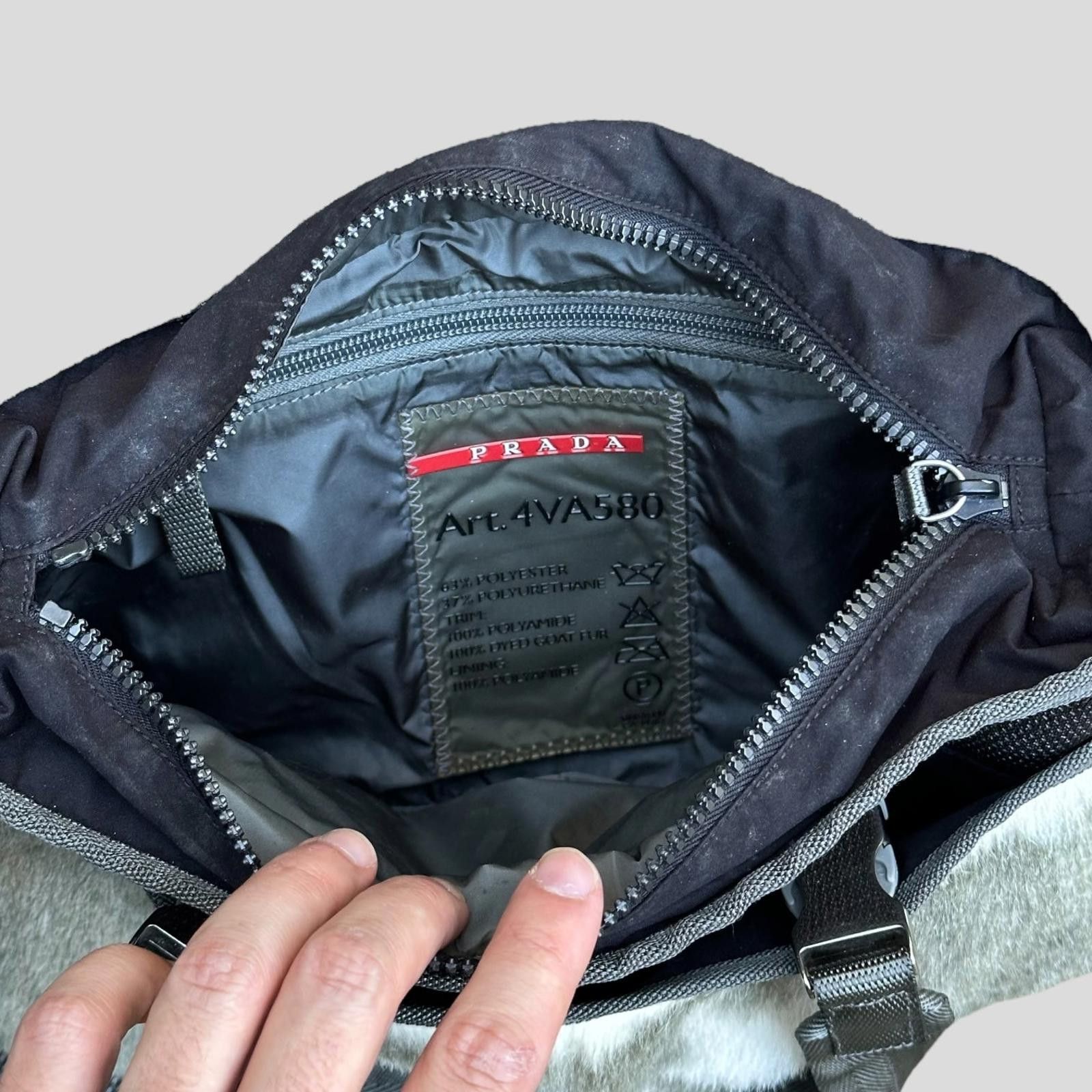 Prada Prada Sport 2004 Eskimo Goat Fur Technical Handbag Size ONE SIZE - 9 Thumbnail