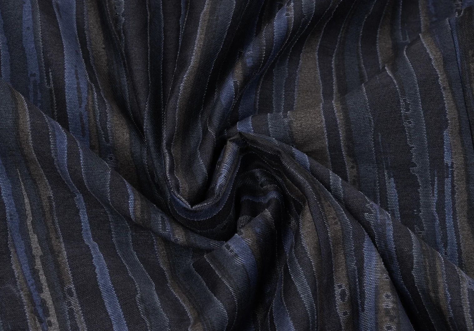 Issey Miyake Cotton-Polyester Striped Jacket in Blue Size 2 Size US M / EU 48-50 / 2 - 14 Thumbnail