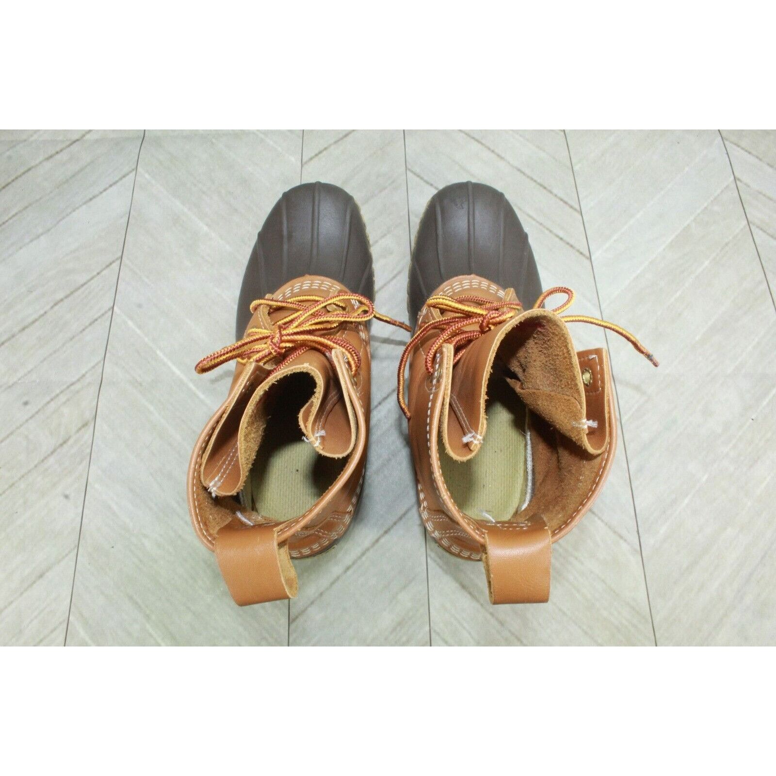 Leather LL Bean Womens Leather 8-Inch Thinsulate Duck Boots Size US 7 / IT 37 - 5 Thumbnail