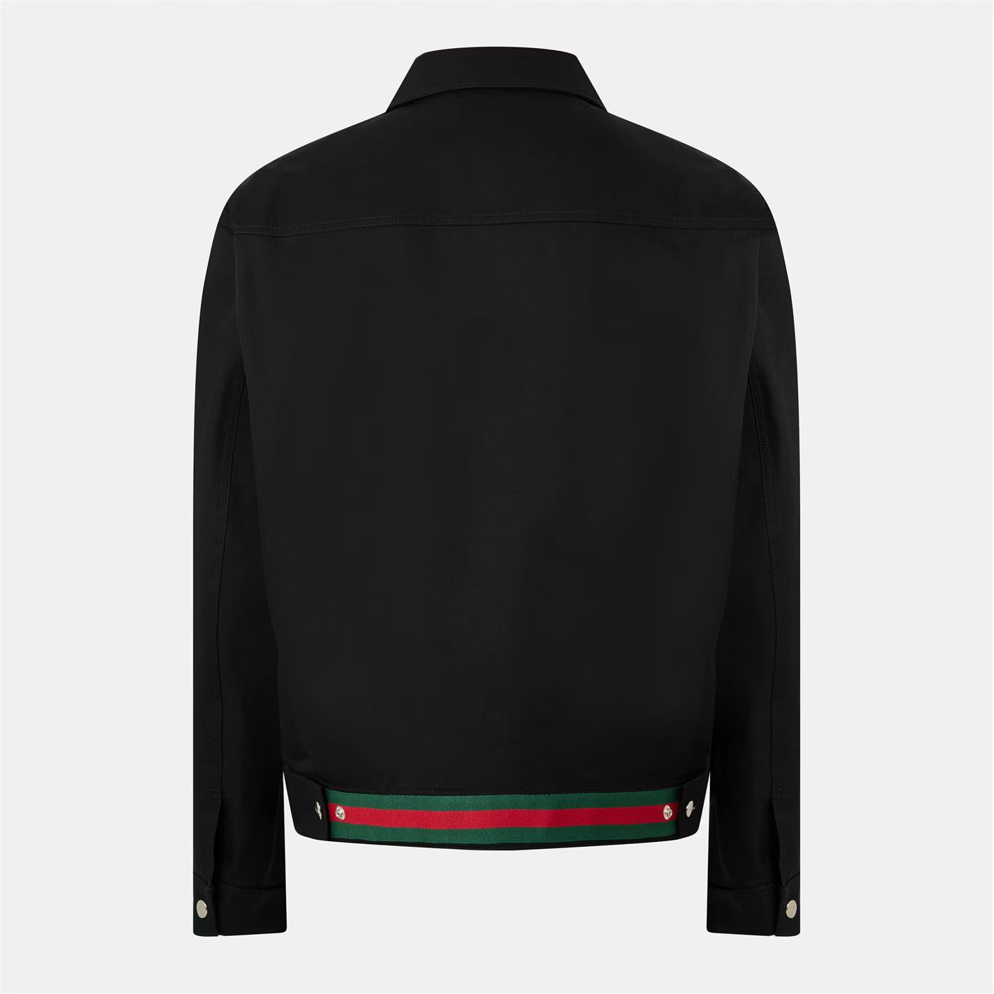 Gucci o1g2r1mq0426 Cotton Twill Jacket in Black Size US L / EU 52-54 / 3 - 2 Thumbnail