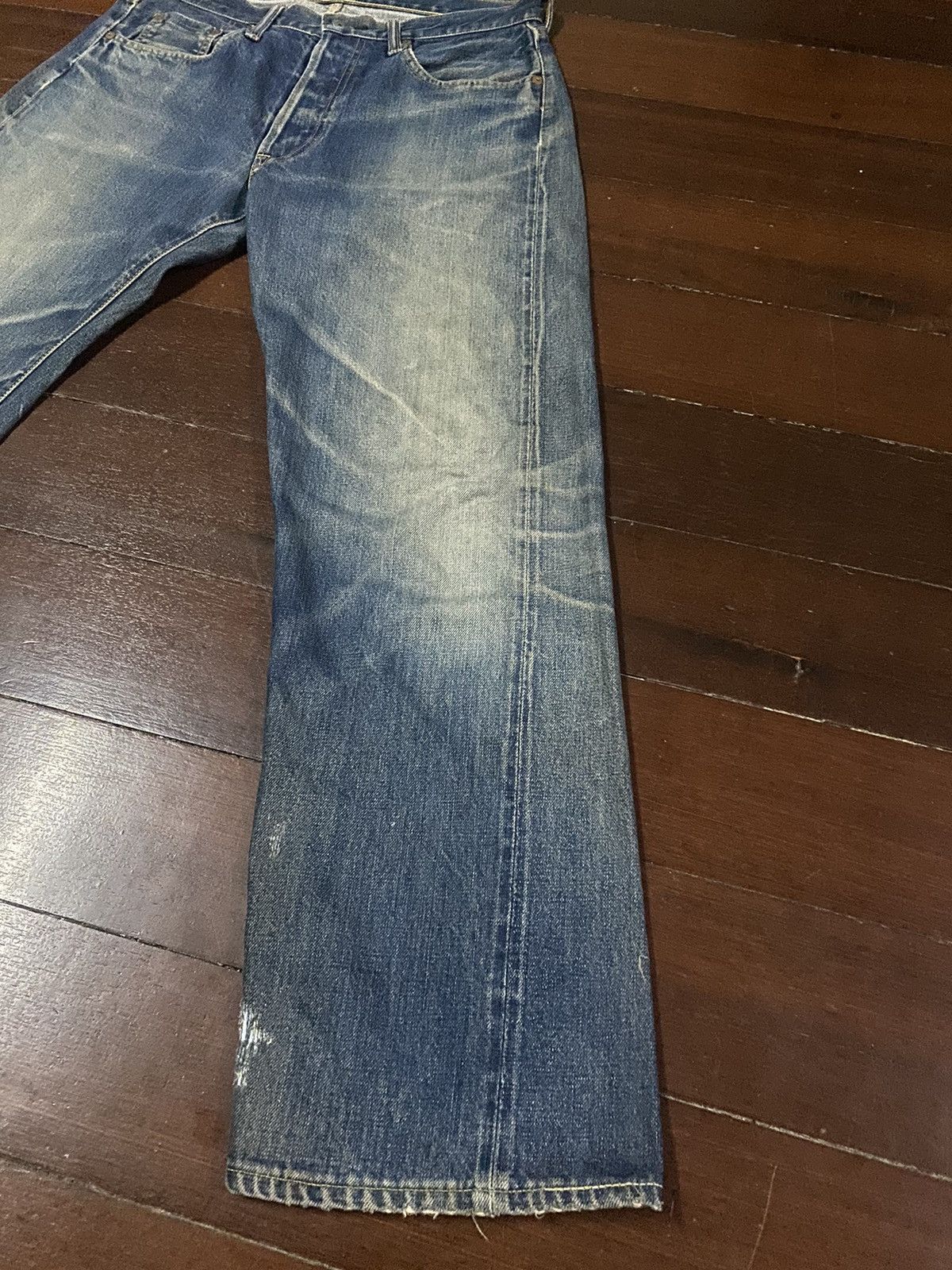 Japanese Brand VINTAGE Reworked Sewing Chop Overalls Selvedge rusty denim Size US 34 / EU 50 - 5 Thumbnail