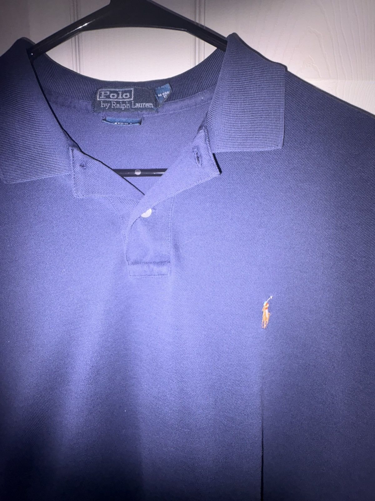 Polo Ralph Lauren Navy blue ralph lauren polo shirt size large custom fit y2k Size US L / EU 52-54 / 3 - 3 Thumbnail