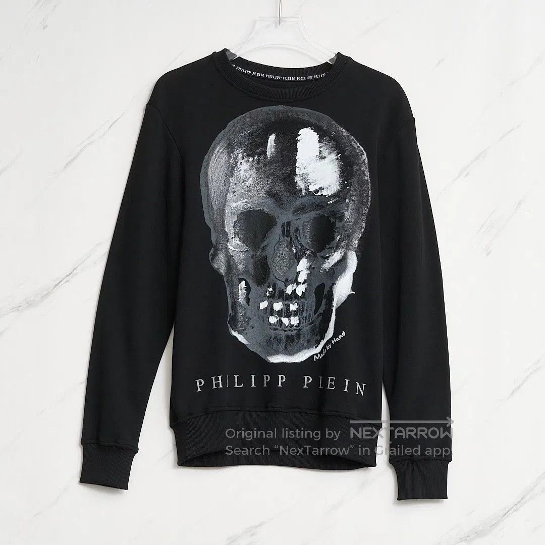 Philipp Plein Philipp Plein Men's Skull Jacquard Sweater. Size US XL / EU 56 / 4 - 1 Thumbnail