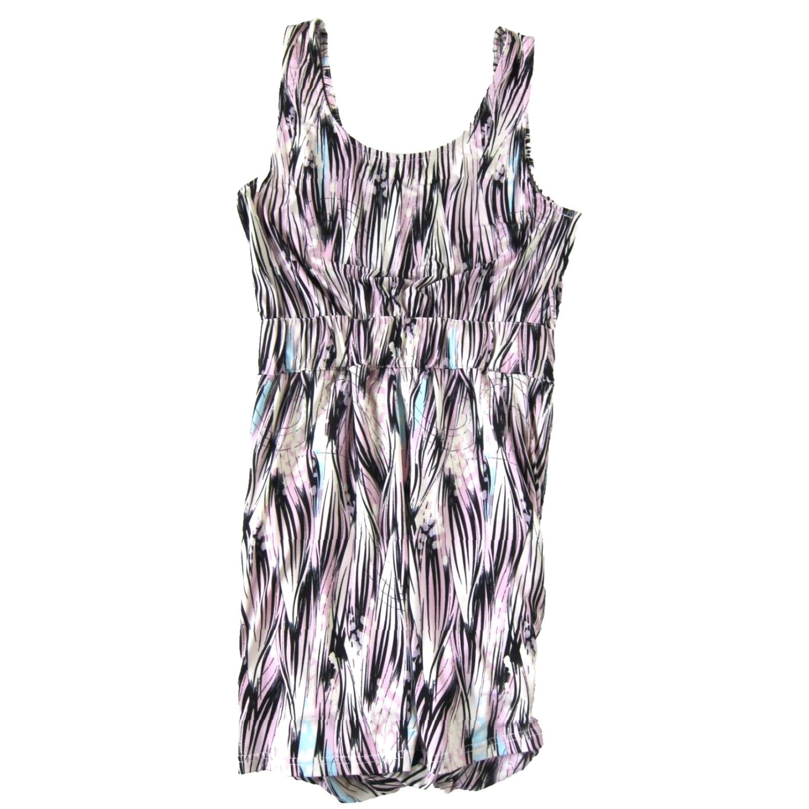 MINKPINK MINKPINK Dress Sleeveless Tank Pink Black Blue Stretch Ruched Sheath Small Women Floor Size S / US 4 / IT 40 - 2 Thumbnail
