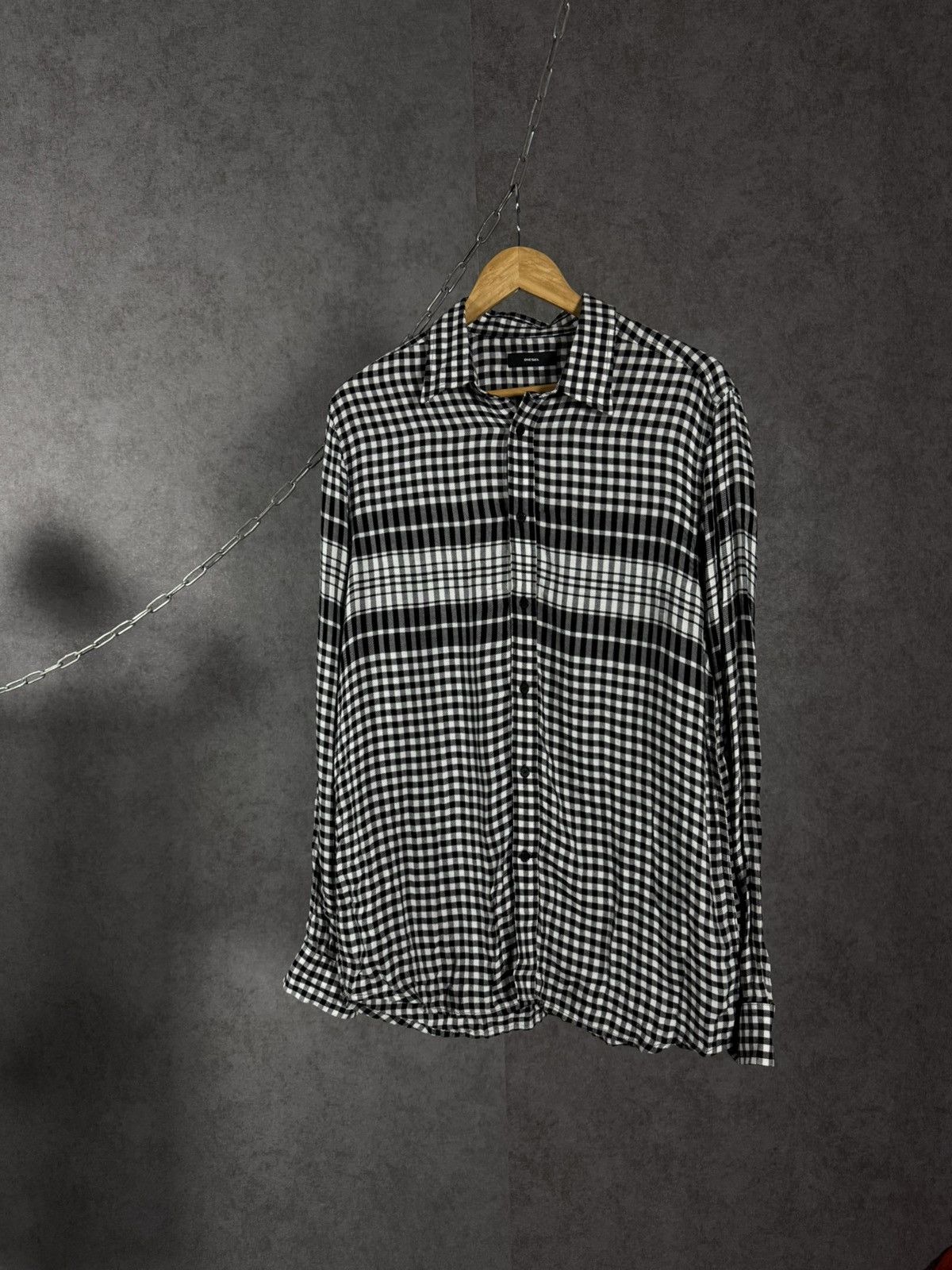Diesel Diesel luxury designer checkered shirt Size US L / EU 52-54 / 3 - 1 Thumbnail