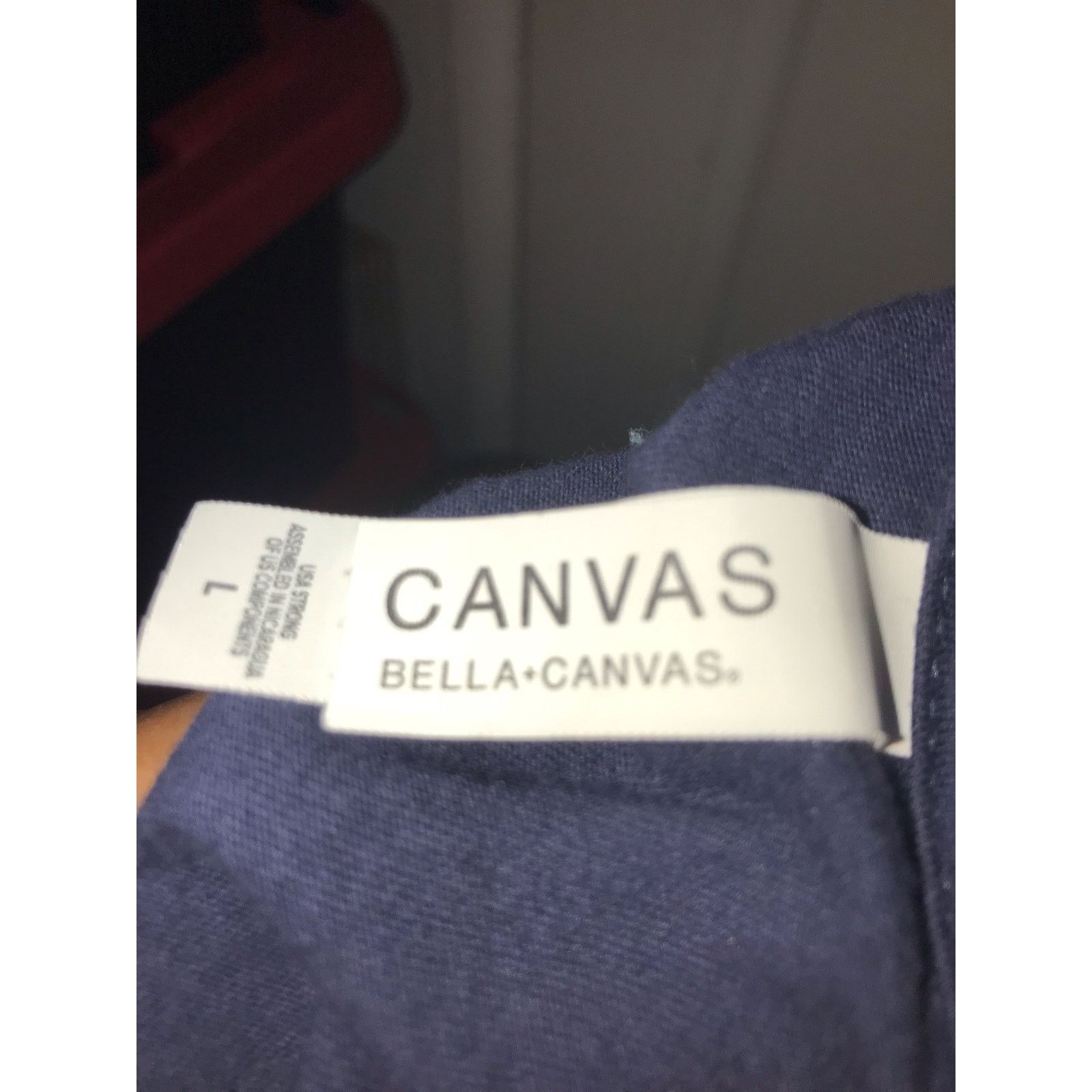 Canvas BELLA+CANVAS T-SHIRT Men's L Black Short Sleeved w/logo Size US L / EU 52-54 / 3 - 5 Thumbnail