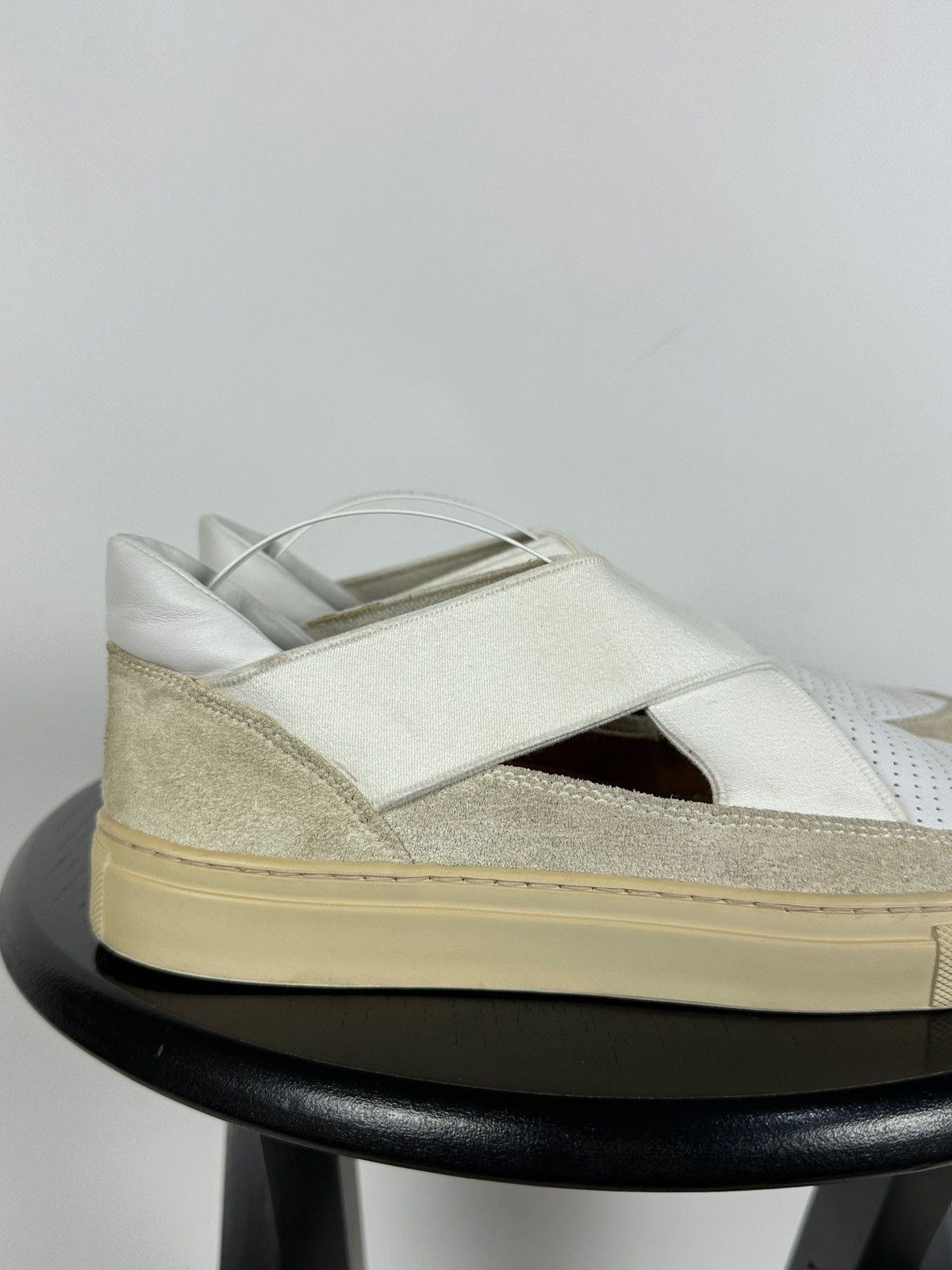 Dries Van Noten Dries Van Noten White Leather Slip-On Shoes Size US 7.5 / IT 37.5 - 12 Thumbnail