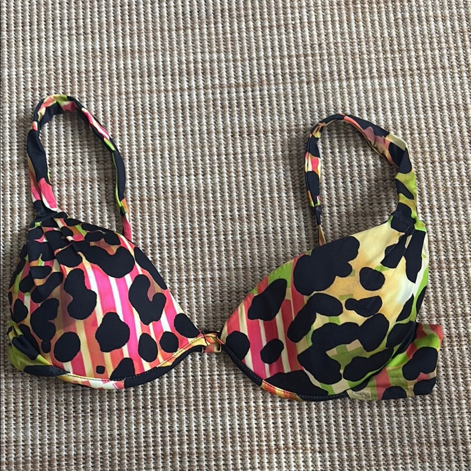 Blumarine NWT Blumarine Multicolor Leopard Print Bikini Size S Size ONE SIZE - 9 Thumbnail