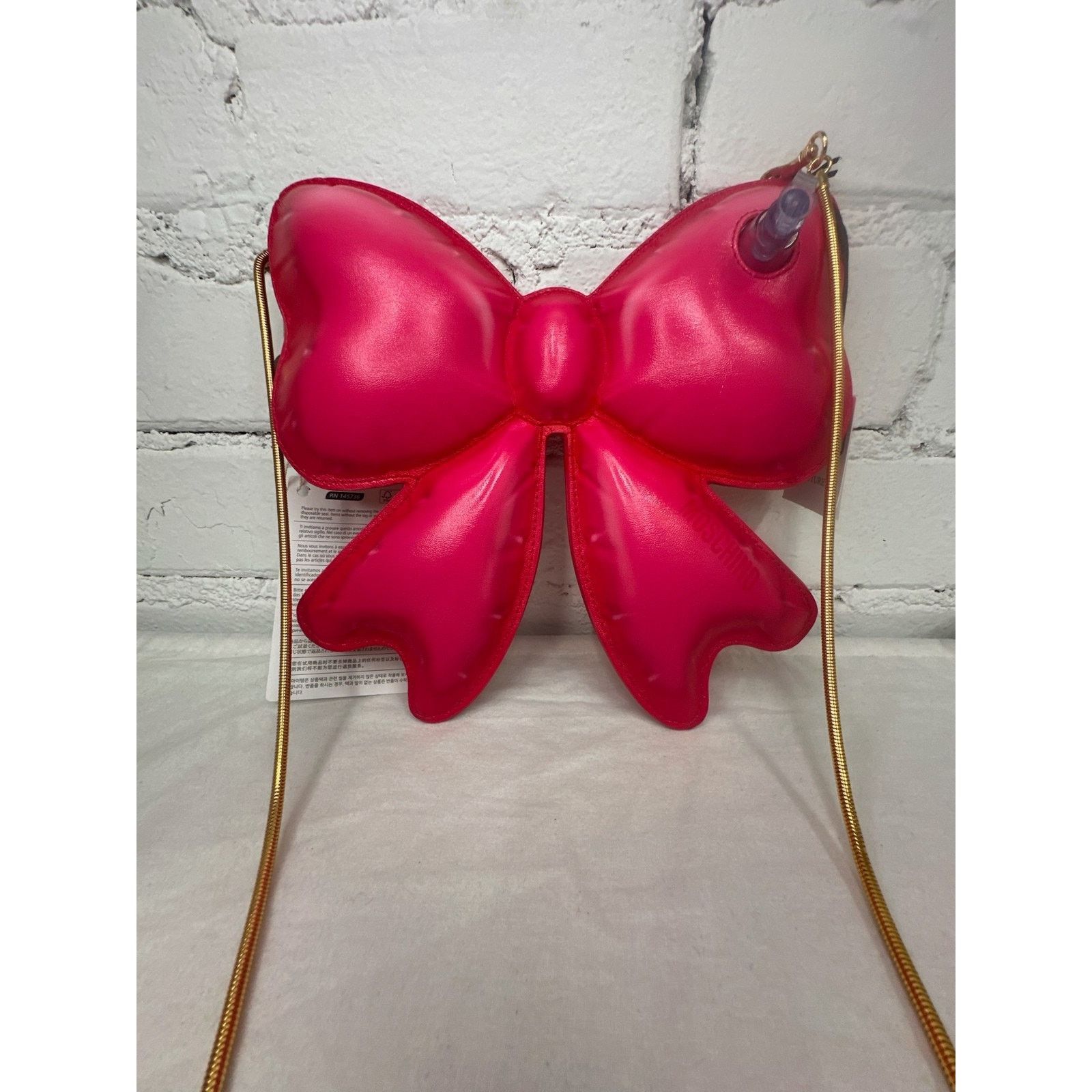 Moschino SS23 Moschino Couture Jeremy Scott Ribbon Patent Leather Bag Size ONE SIZE - 18 Thumbnail