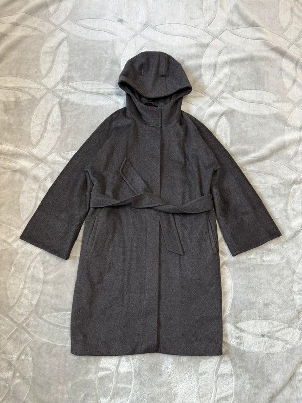 Max Mara Max Mara Italy Cashmere Camelhair Insulated Hodded ZipBelt L Size L / US 10 / IT 46 - 1 Thumbnail
