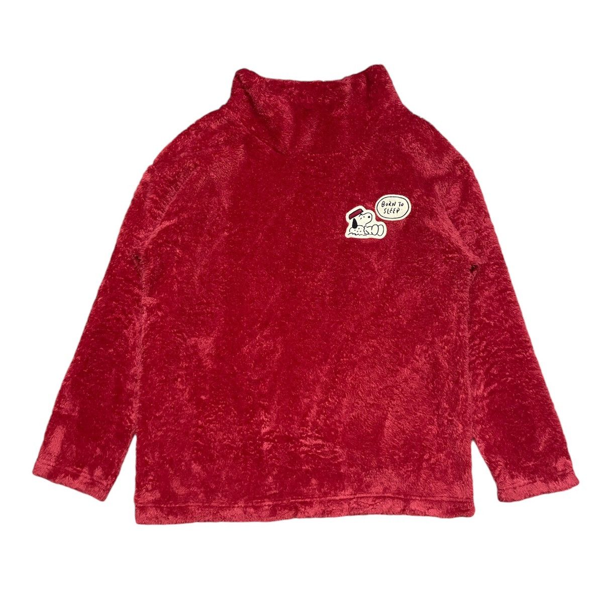 Anime × Cartoon Network × Disney Peanuts Snoopy Turtleneck Fleece Sweatshirt Size M / US 6-8 / IT 42-44 - 1 Thumbnail