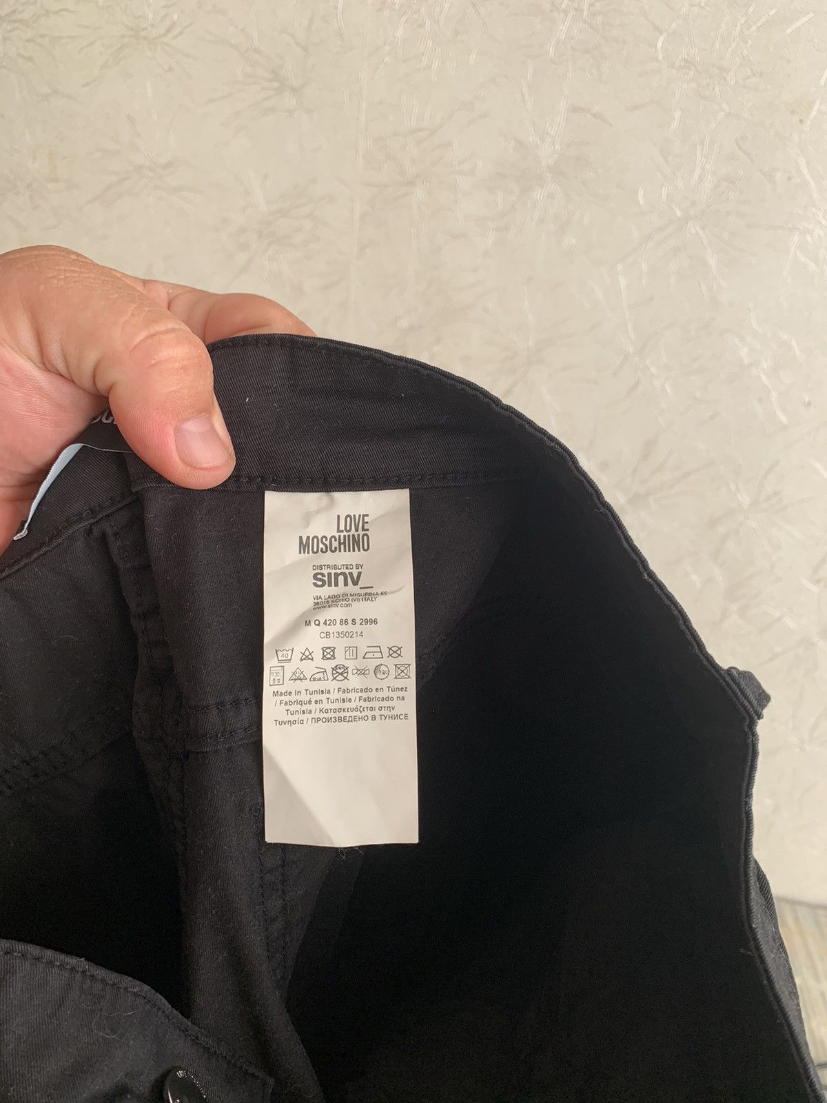 Moschino Love Moschino Black Cotton Men’s Skinny Pants Size 32 Size US 32 / EU 48 - 6 Thumbnail