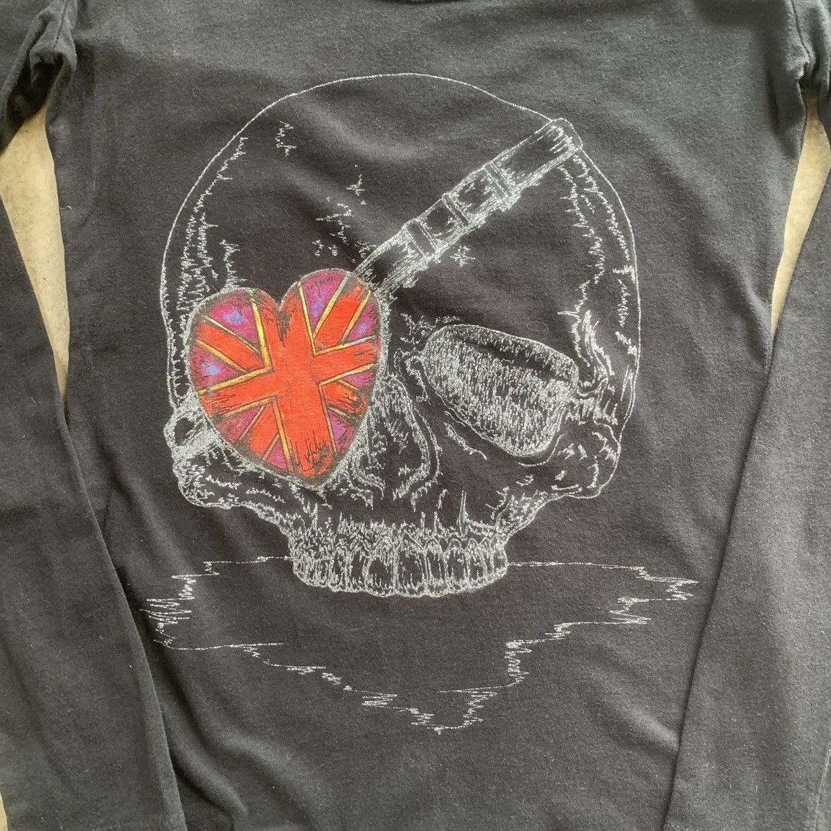 Japanese Brand 2000’s Gladnews Japan Gothic Skull tee Size S / US 4 / IT 40 - 4 Thumbnail