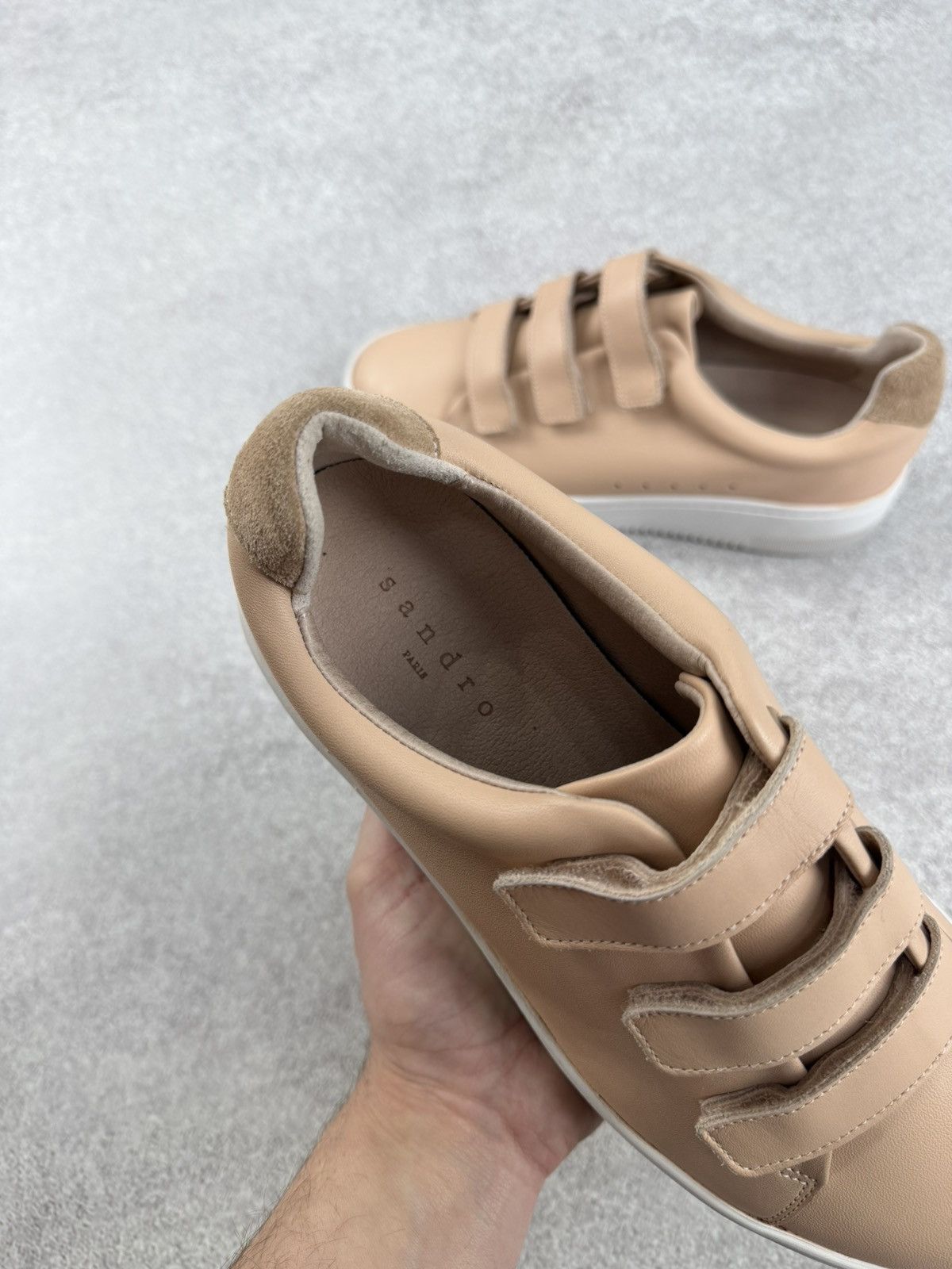 Sandro Sandro Velcro Leather Sneakers Size 40 Size US 10 / IT 40 - 8 Thumbnail