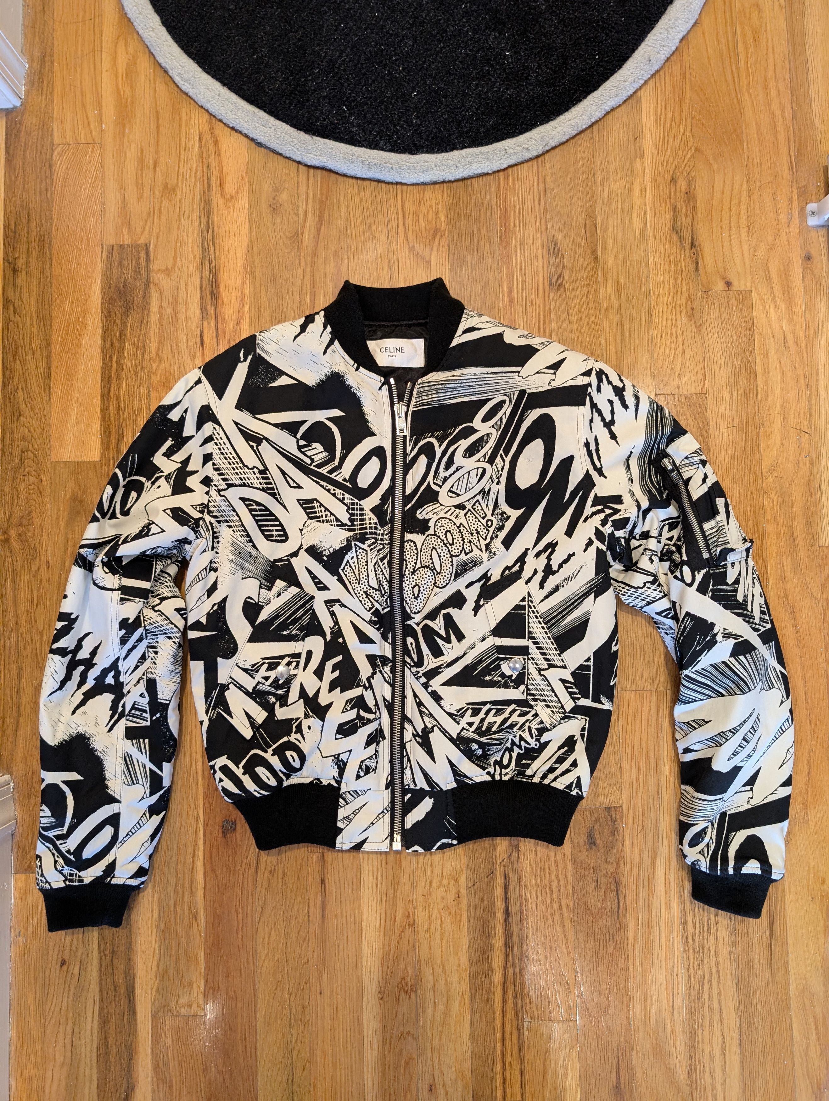 Celine × Hedi Slimane Hedi Era - Celine x Christian Marclay Bomber Jacket Size US S / EU 44-46 / 1 - 4 Thumbnail