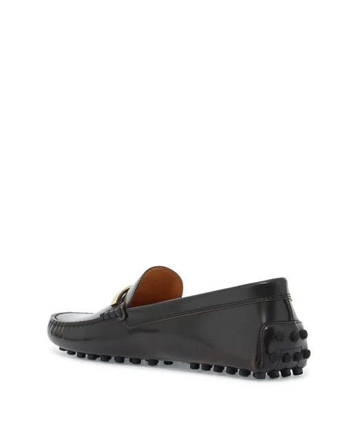 Tod's o1s22i1n1024 Leather Loafers in Chocolate Brown Size US 11 / IT 41 - 3 Thumbnail