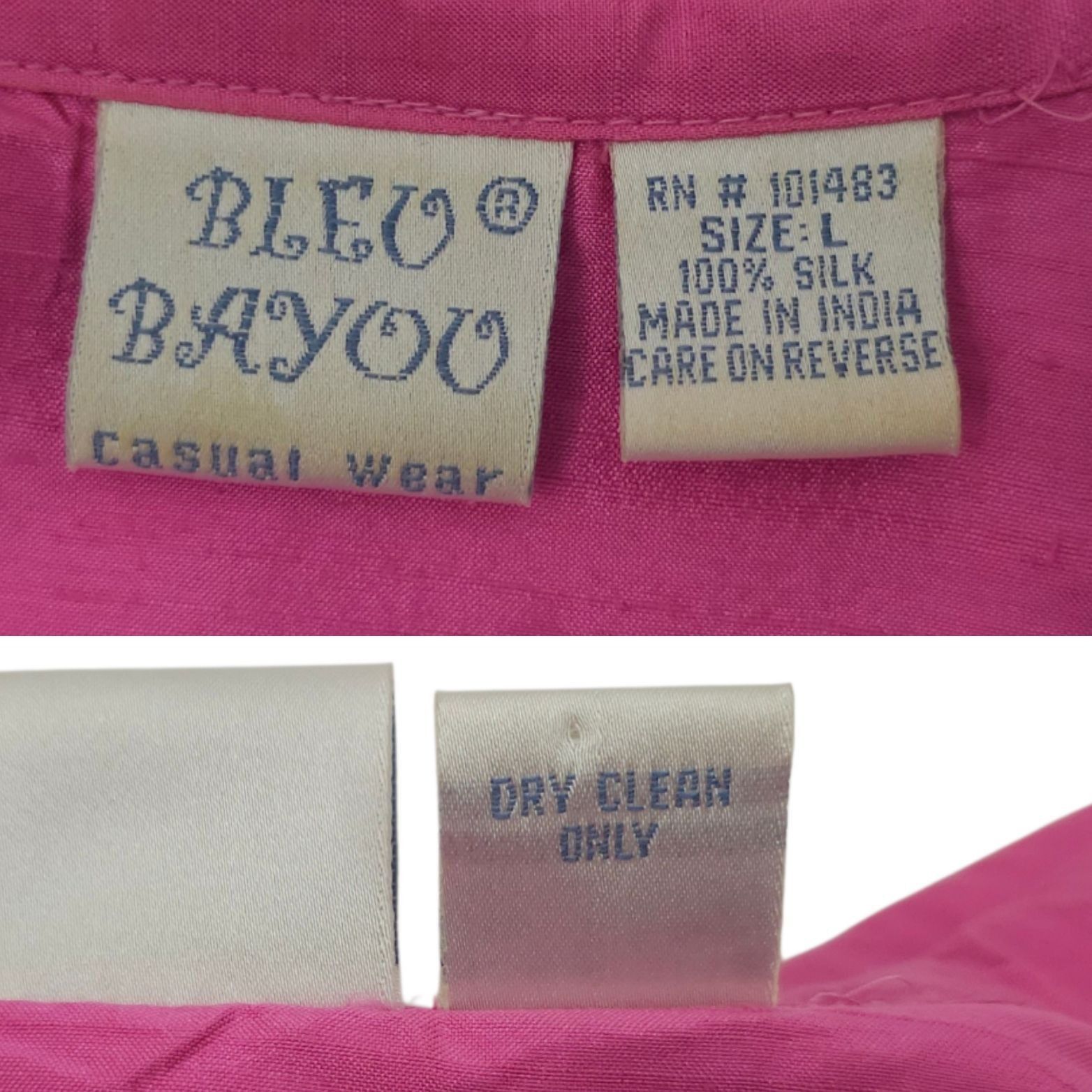 Other Bleu Bayou Silk Shacket L Pink Sequin Swirl Maximalist 90s Size L / US 10 / IT 46 - 7 Thumbnail