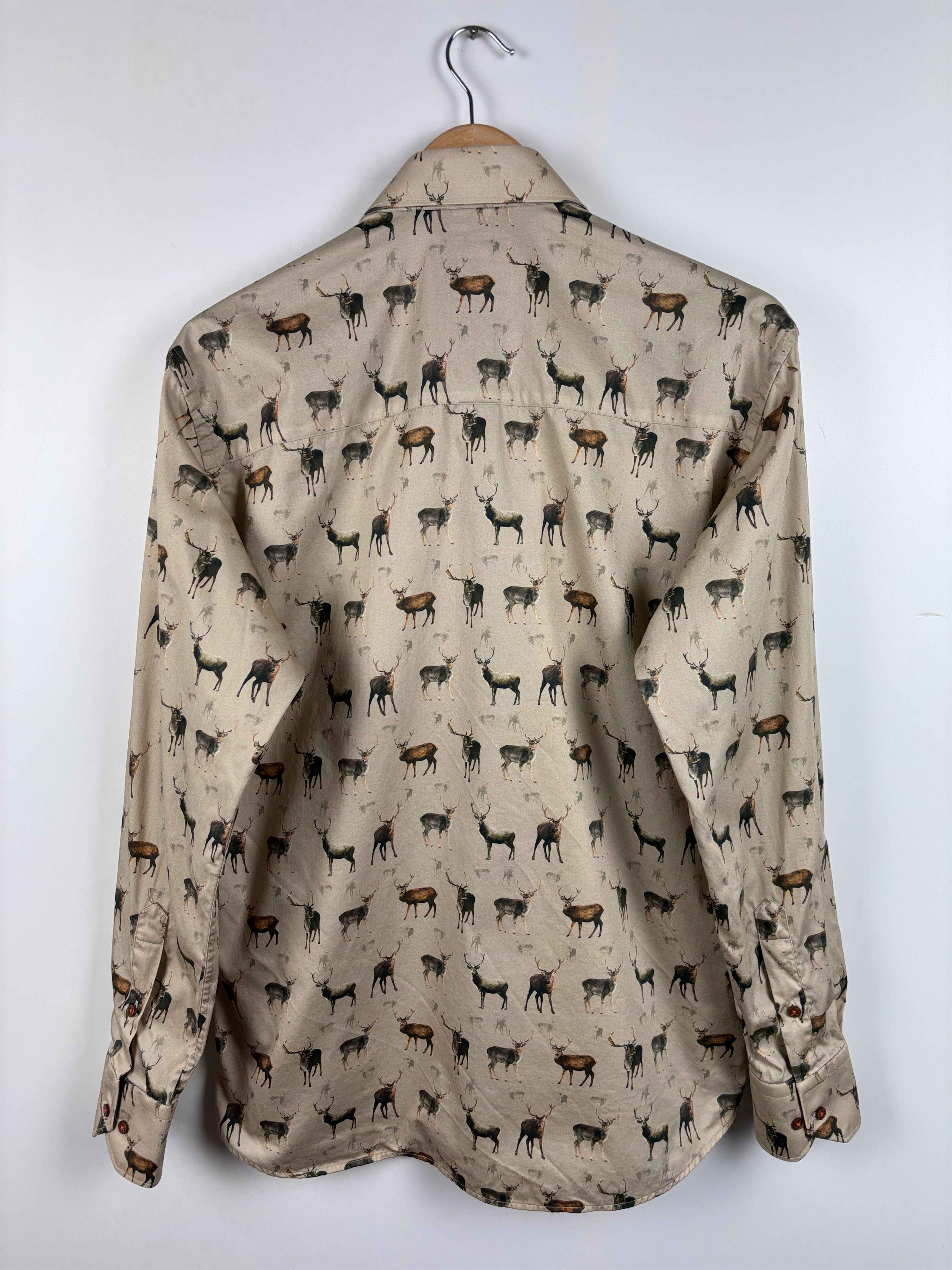 Other Claudio Lugli Button Up Long Sleeve Deer Pattern Shirt L Size US L / EU 52-54 / 3 - 4 Thumbnail