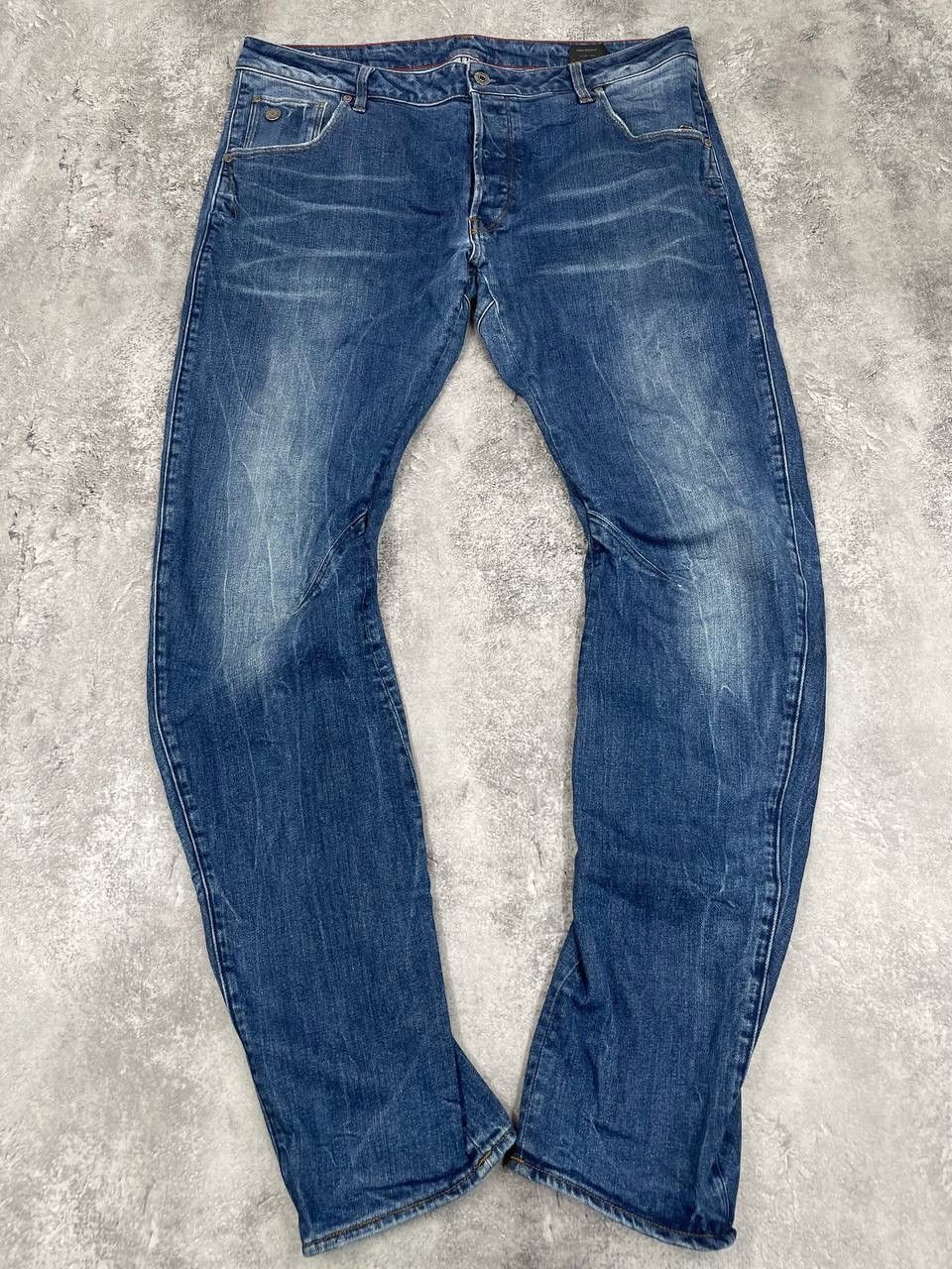 G-Star G-Star RAW Men 3301 Slim Jeans Denim Vintage Blue Size W36 Size US 36 / EU 52 - 6 Thumbnail