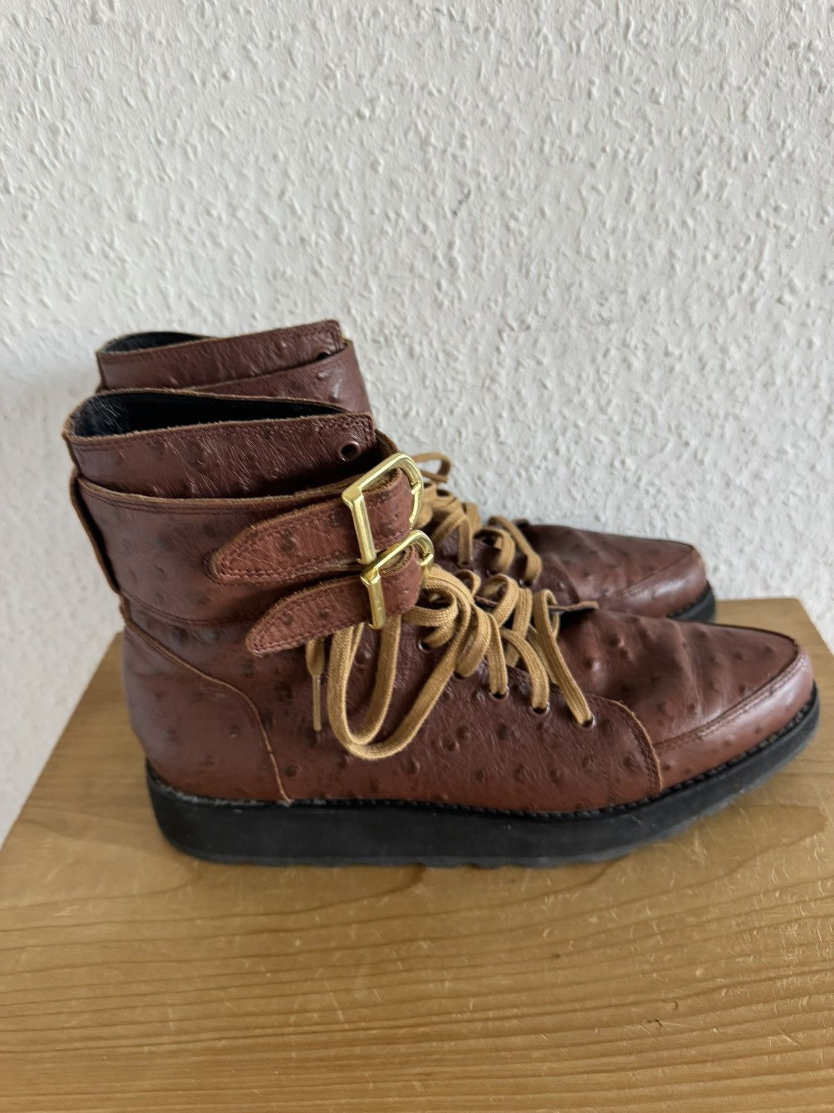 Adidas × Jeremy Scott Ostrich Embossed Slim Boots Size US 8.5 / EU 41-42 - 5 Thumbnail