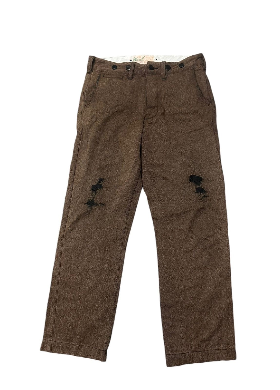 Sugar cane buckle back distressed style jeans s30