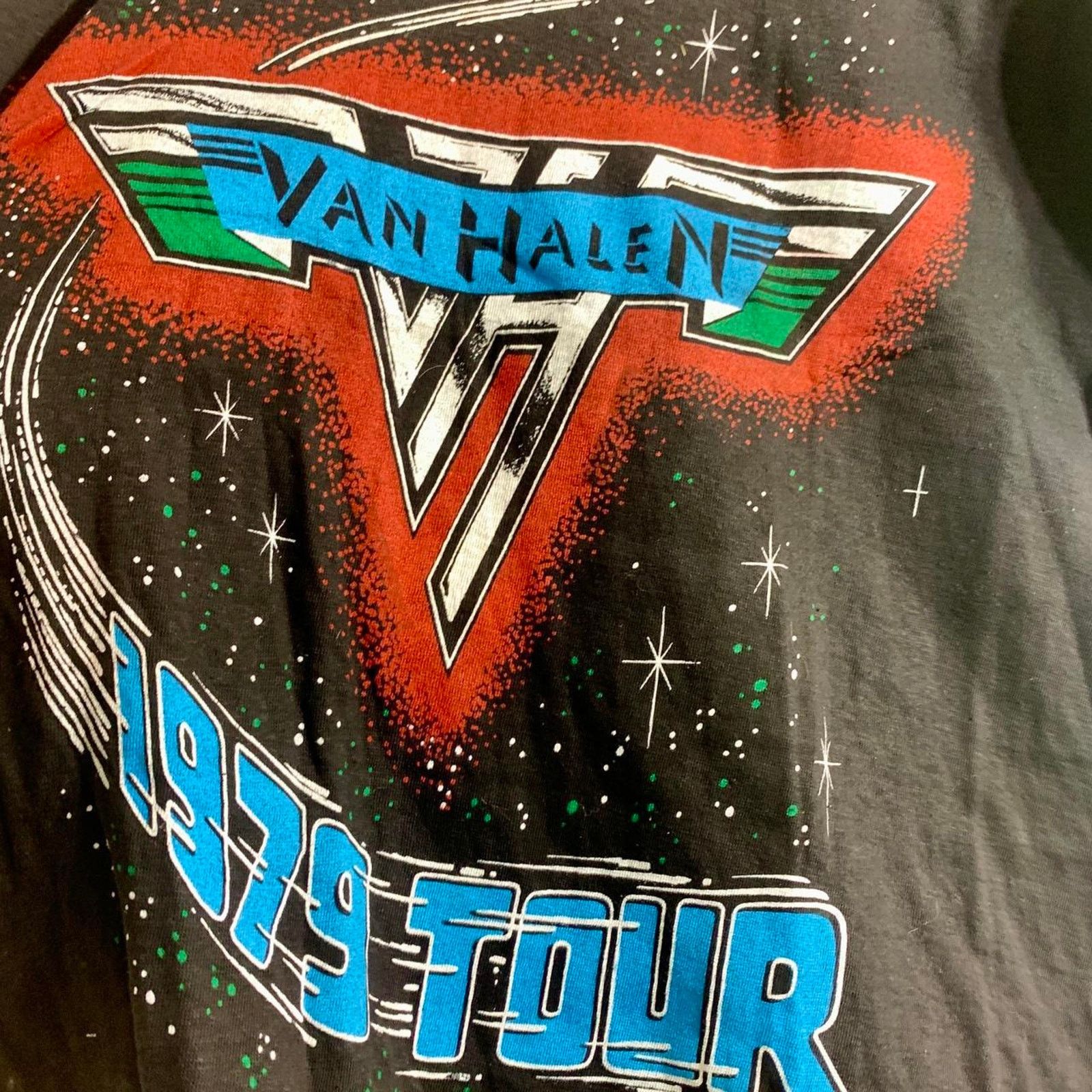 Vintage vintage 1979 VAN HALEN double sided single stitch tee shirt Size US L / EU 52-54 / 3 - 1 Thumbnail