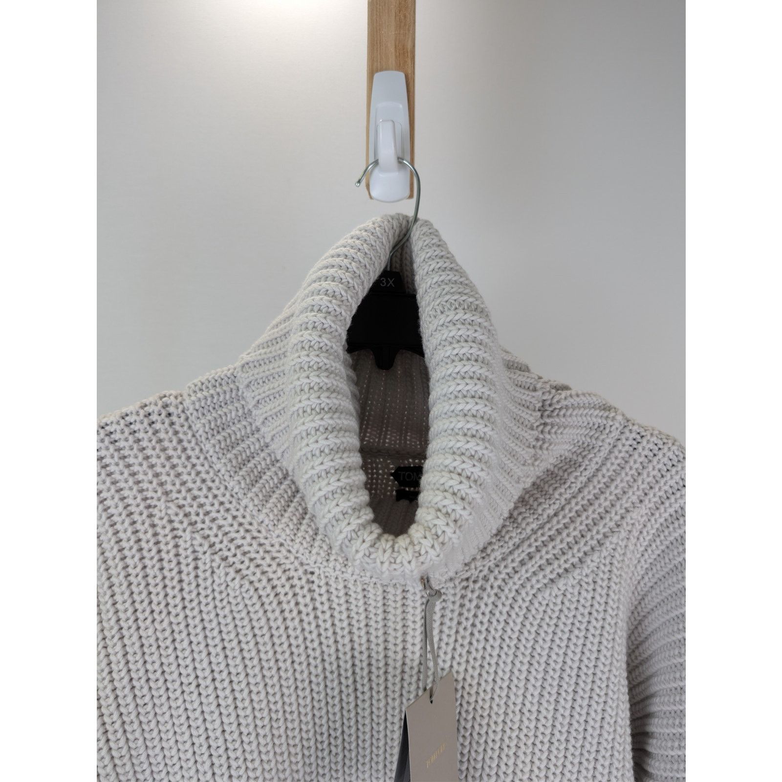 Tom Ford o1rshd1 Men's Ribbed Knit Sweater Sweatshirt in Grey Size US M / EU 48-50 / 2 - 7 Thumbnail