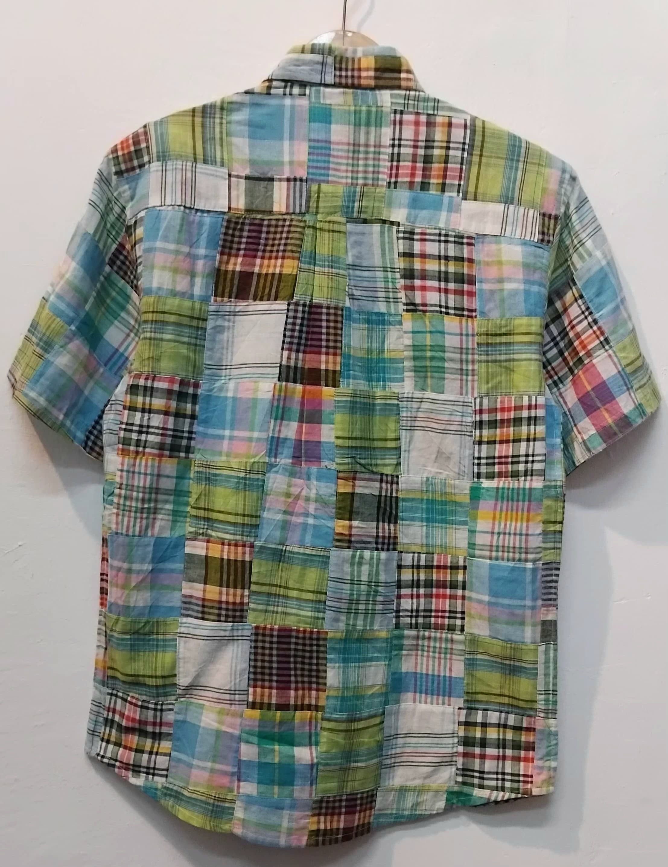 Japanese Brand Vintage el Patchwork shirt Size US L / EU 52-54 / 3 - 4 Thumbnail