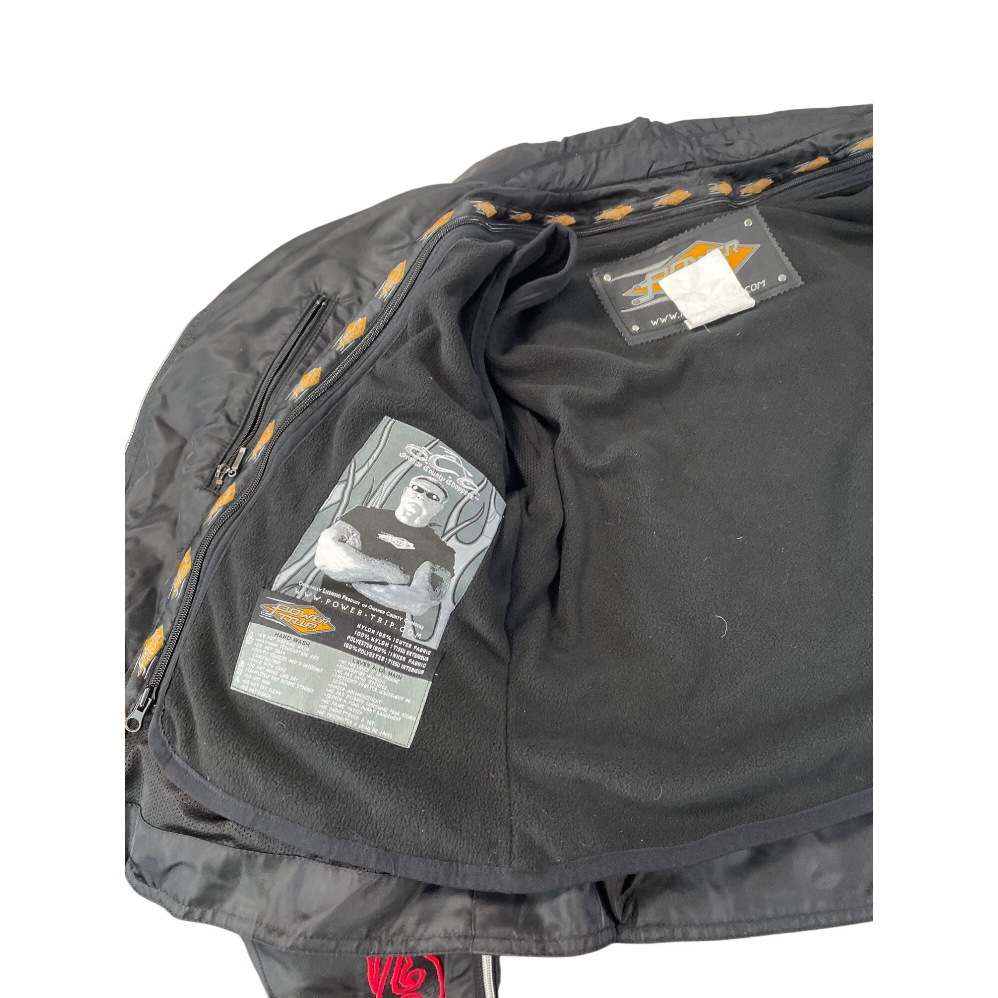 Power Trip Orange County Choppers Womens Black Nylon Motorcy