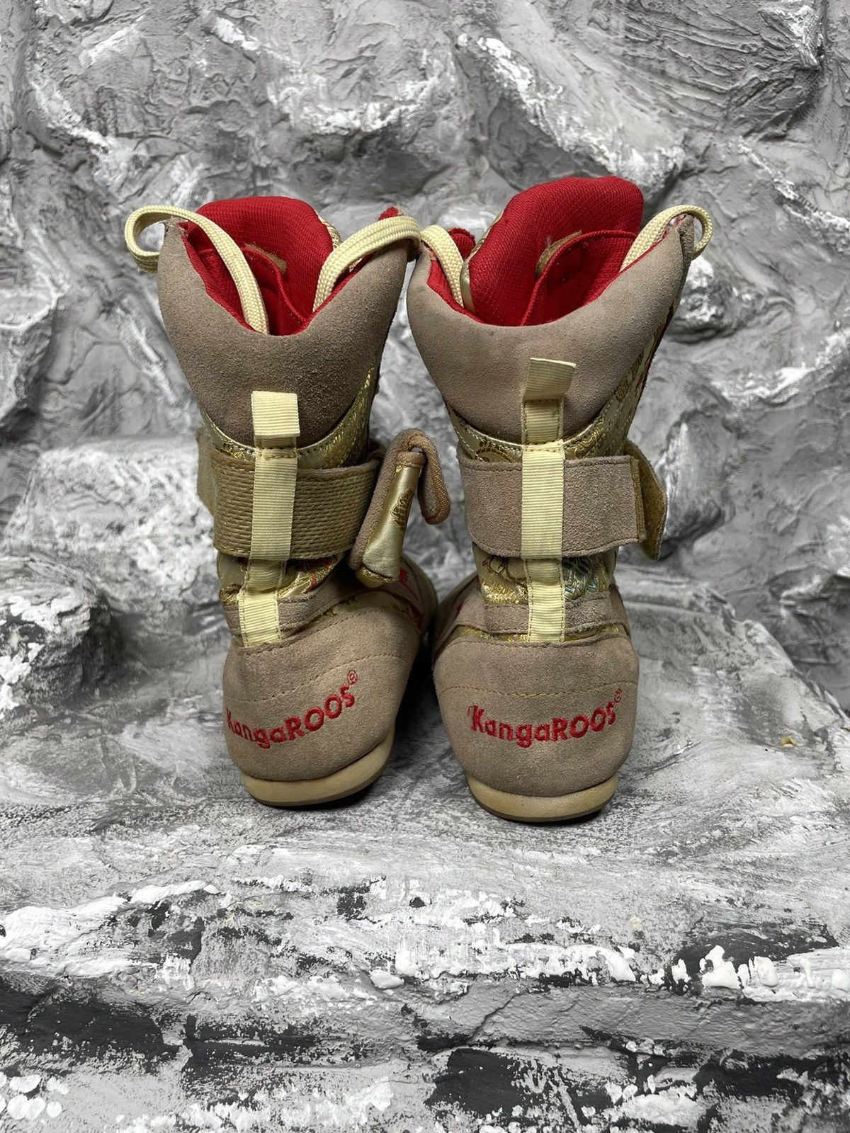Japanese Brand × Vintage 2000s Y2K Punk Pocket Rare High Shoes Chinese Satin Pattern Size US 8 / IT 38 - 13 Thumbnail