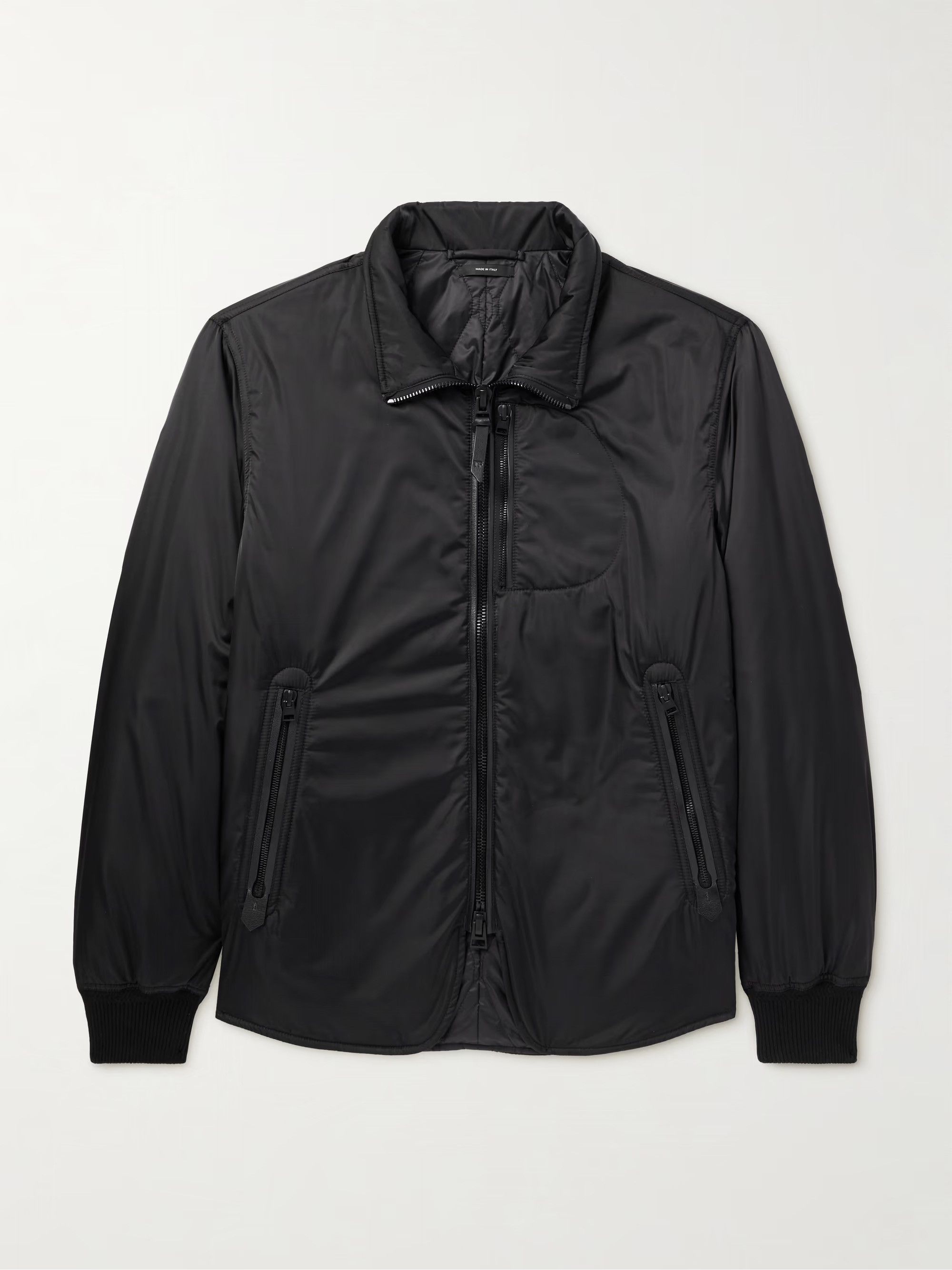 Tom Ford Best Dressed New $4,050 w/Tax Leather Accents Tech Jacket Size US L / EU 52-54 / 3 - 9 Thumbnail