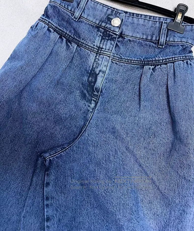 Chanel Chanel 22b blue flower bud wide-leg jeans Size 24" / US 00 / IT 34 - 4 Thumbnail