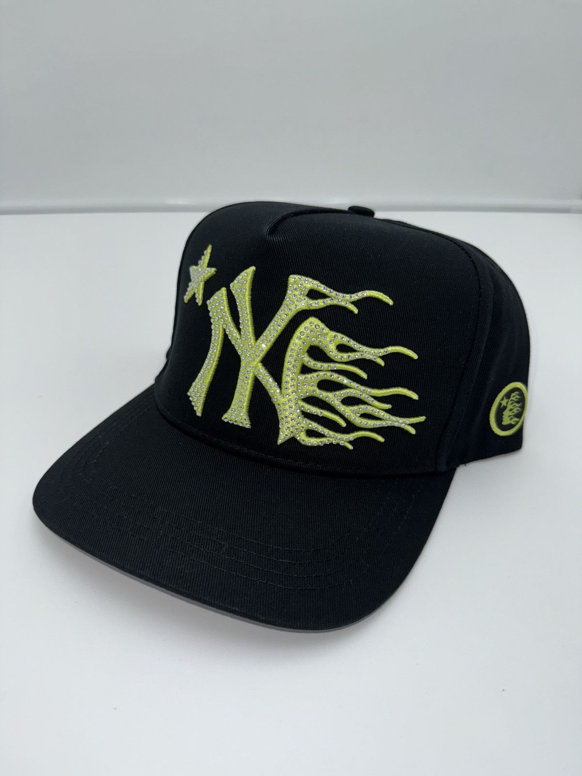 HELLSTAR Hellstar New York NY Rhinestone Snapback Hat Black