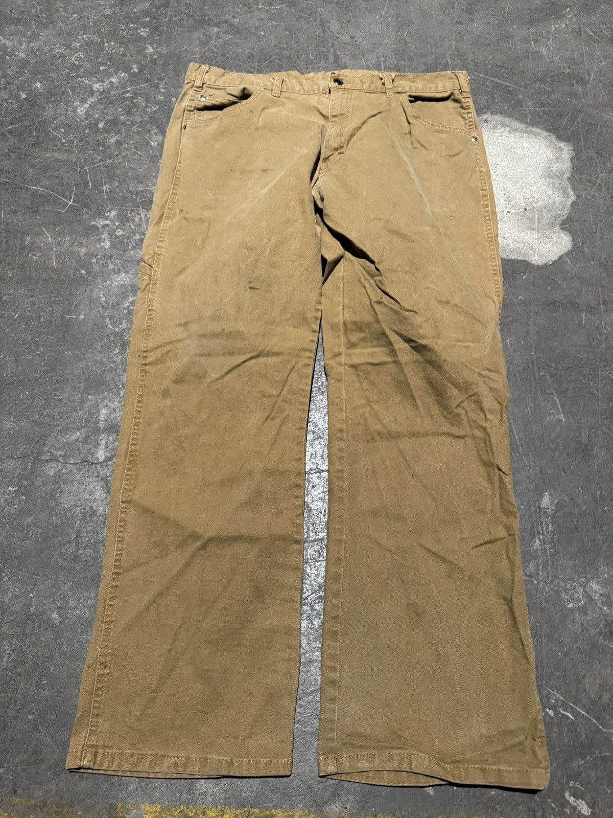 Dickies × Vintage Vintage Dickies Brown Carpenter Work Pants 36x30 Size US 36 / EU 52 - 2 Thumbnail