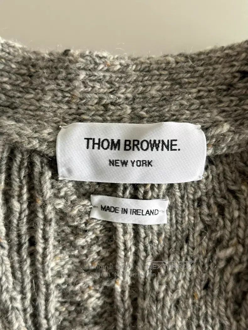 Thom Browne Thom Browne Grey Wool Cardigan Size US S / EU 44-46 / 1 - 3 Thumbnail
